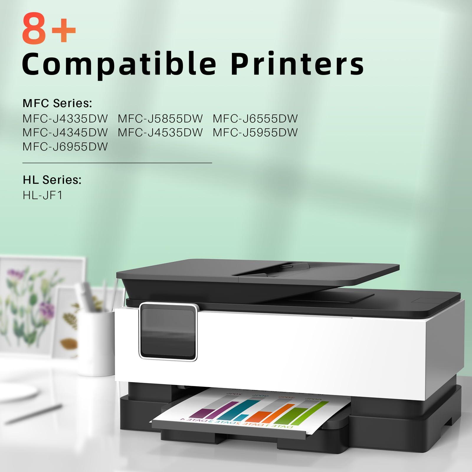 colorfly LC406 Ink Cartridges Compatible for Brother lc406 Ink cartridges Compatible for Brother MFC-J5855DW MFC-J6555DW MFC-J4335DW MFC-J4345DW MFC-J4535DW MFC-J6955DW HL-JF1 Printer 4 Combo Pack - Image 2
