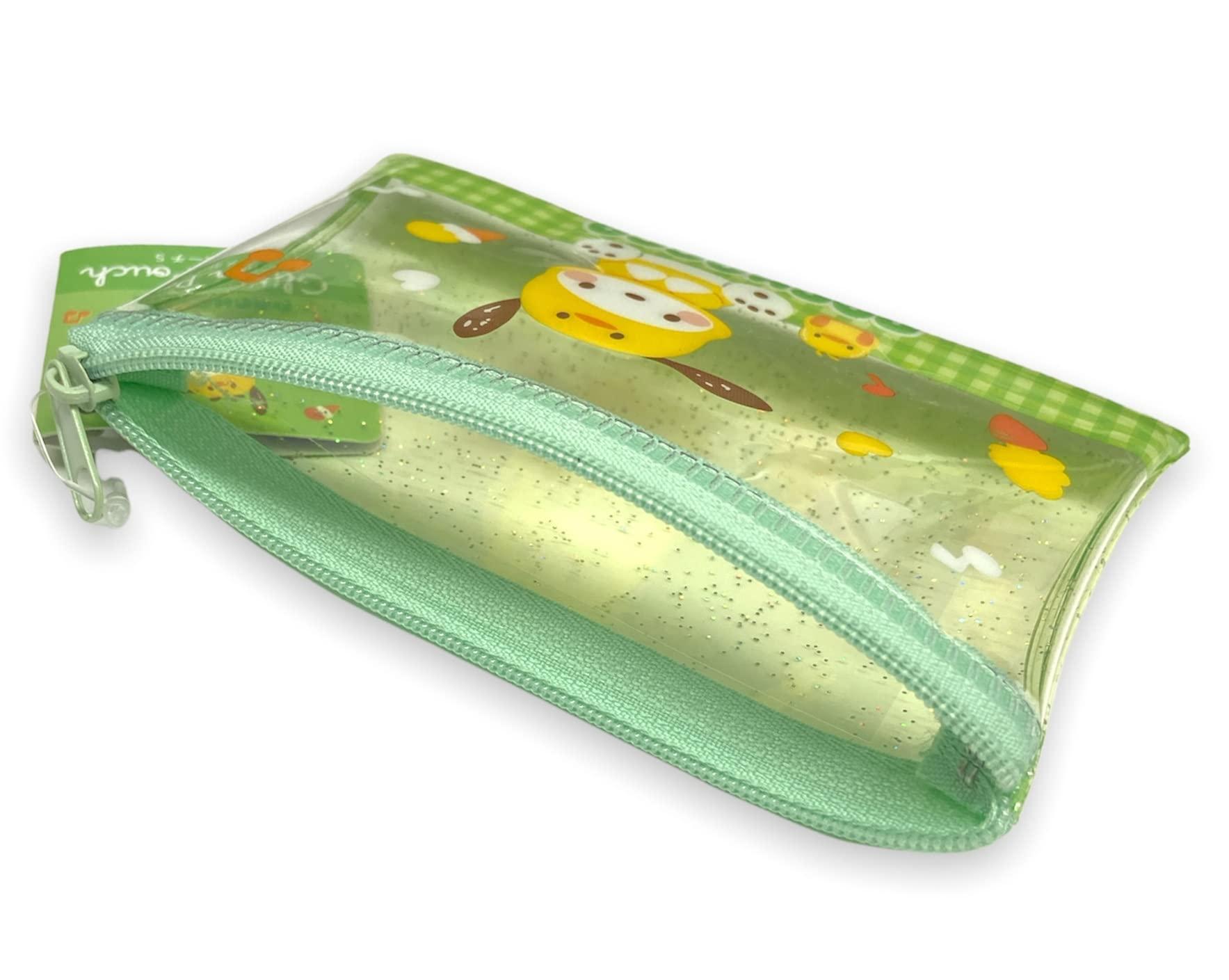Friend Sanrio Pochacco Accessories Cosmetic Flat vinyl Mini pouch Zipper Case Bag 4.7 in (W) × 3.0 in (H) - Image 3