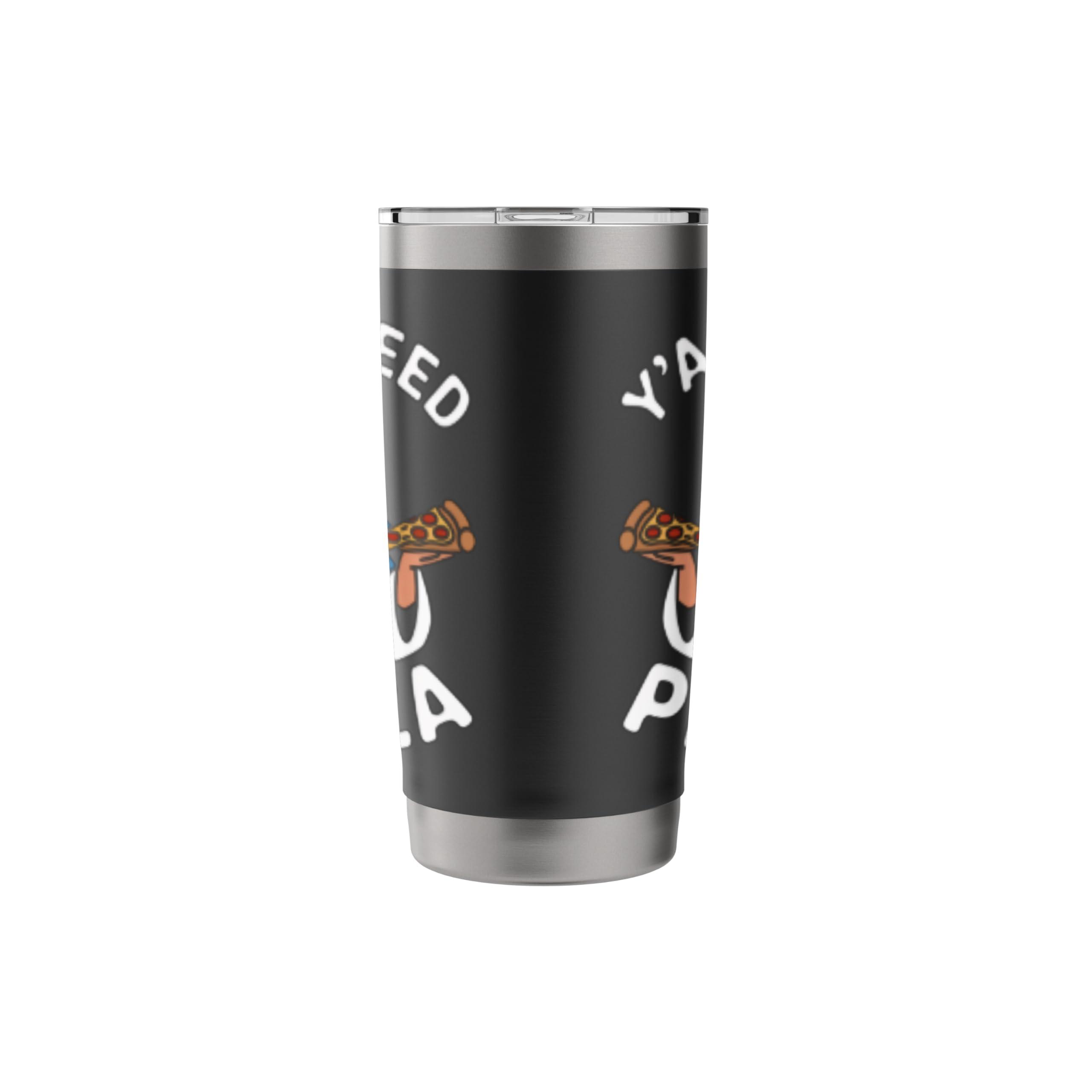 Jesus Y'all Need Pizza Funny Food Lover Men Women Kids Stainless Steel Insulated Tumbler - Image 5