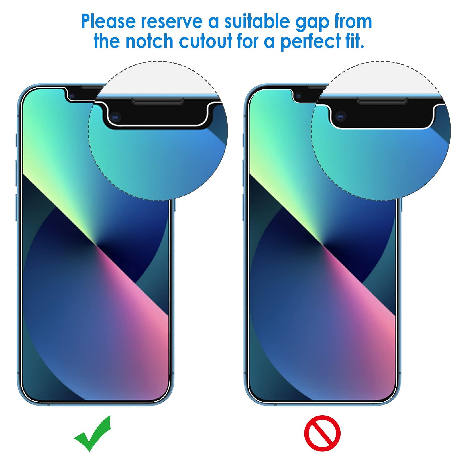 JETech Screen Protector Compatible with iPhone 13 Pro Max 6.7-Inch, Tempered Glass Film, 3-Pack - Image 2