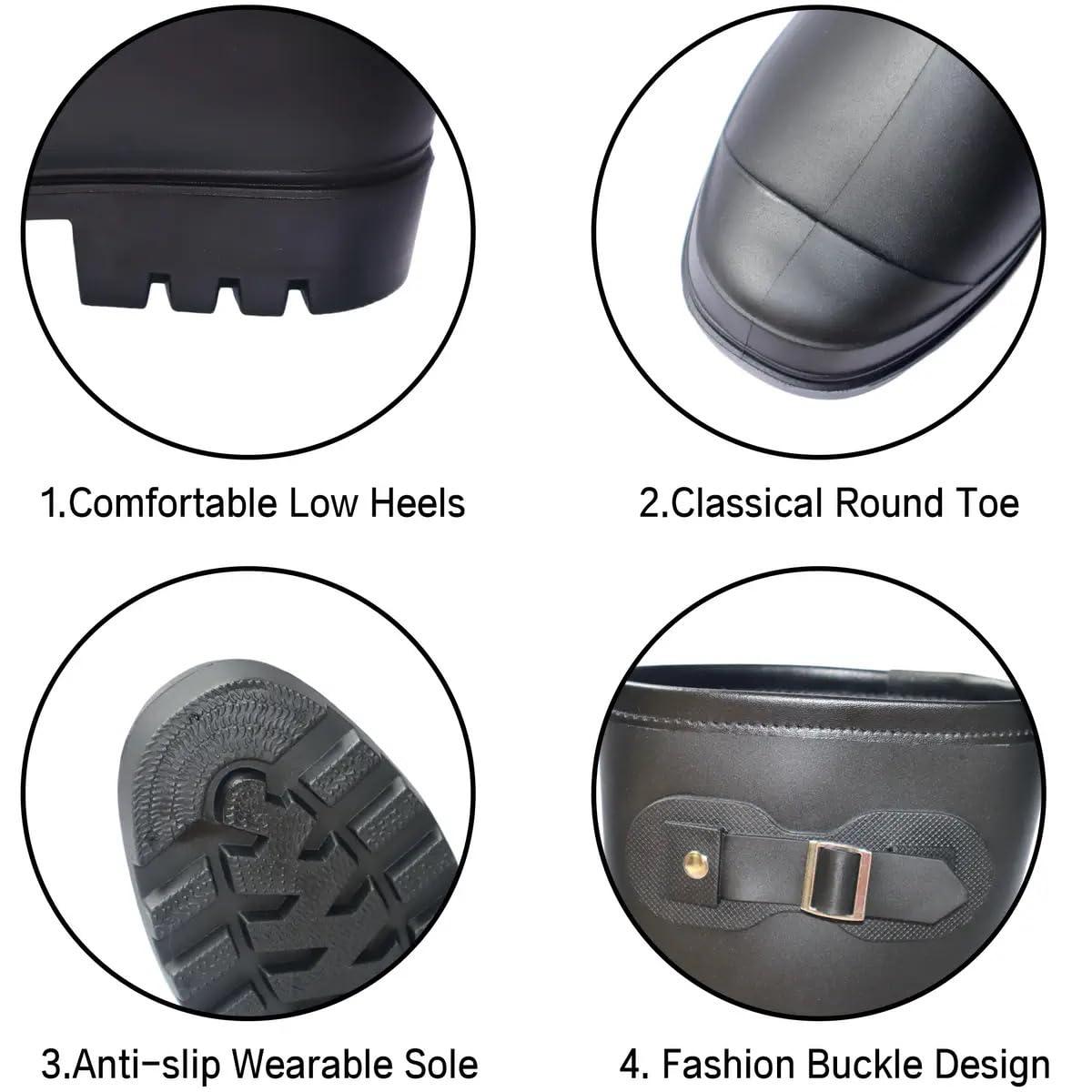 Women's Mid Calf Rain Boots Waterproof Fashion Garden Shoes Anti-slipping Rainboots For Women Comfortable Insole Light Rain Shoes - Image 6