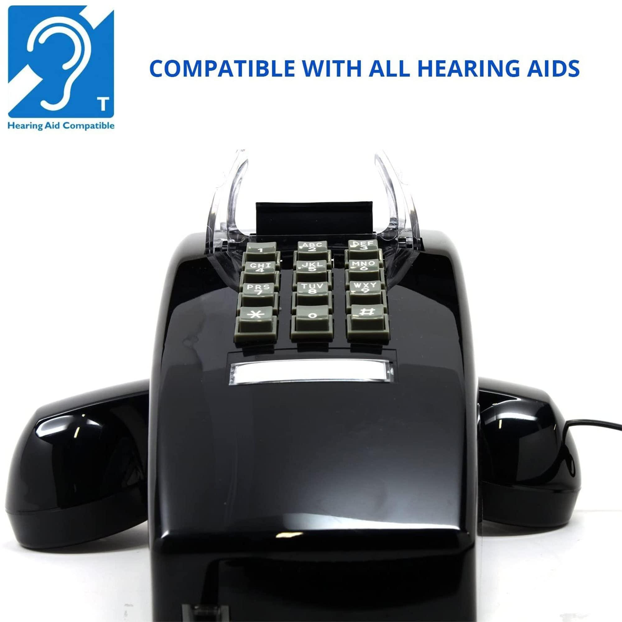 Single Line Classic 2554 Wall Phone with Loud Ringer and Handset Volume Control, Black - Wall Mount Jack Required - Image 5