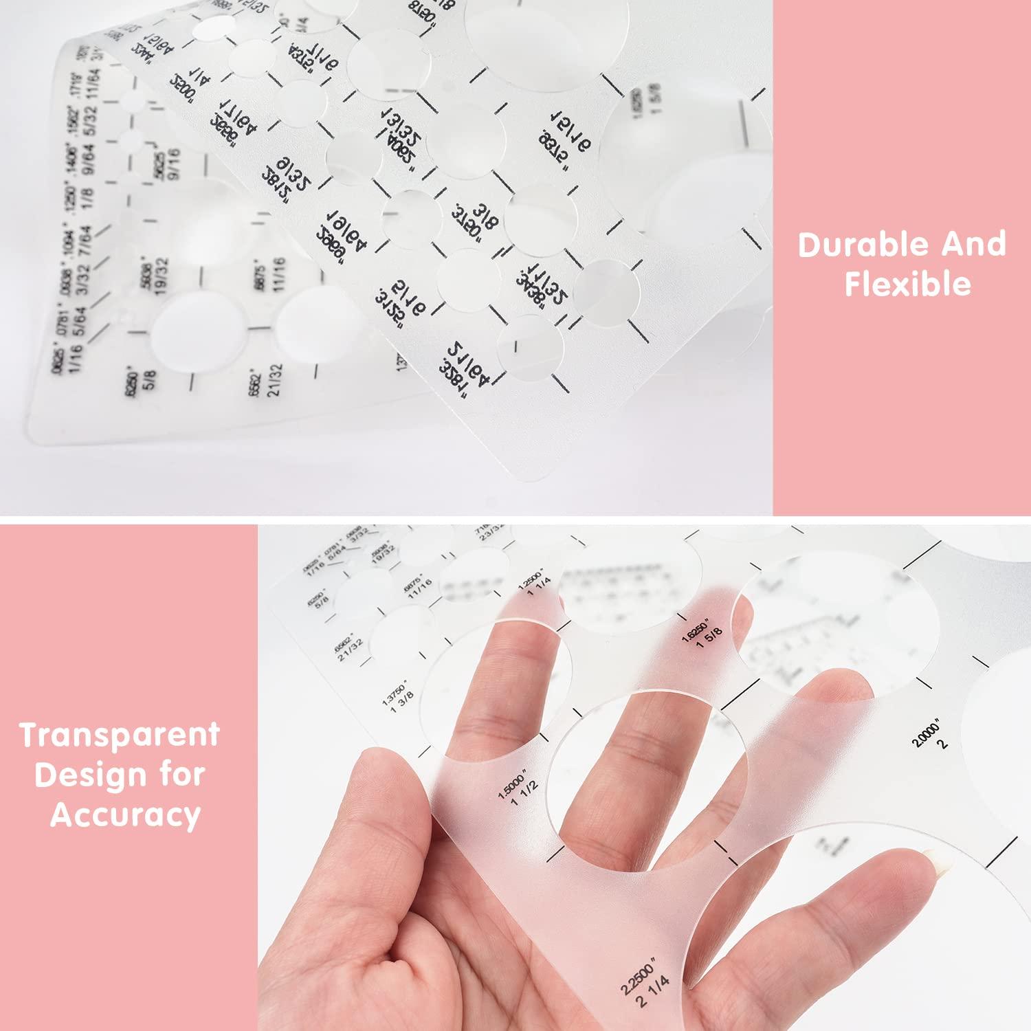 Tamaki Circle Template Circle Round Stencil Templates for Drafting for Office and School Building Formwork Drawings Templates, Large and Small Size, 3 Pack - Image 4