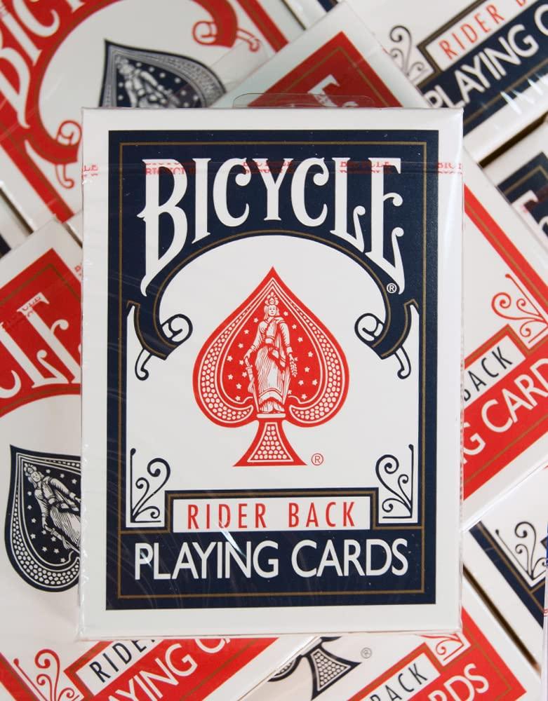 Bicycle Rider Back Playing Cards, Standard Index, Poker Cards, Premium Playing Cards, Red & Blue, 2 Count (Pack of 1) - Image 6