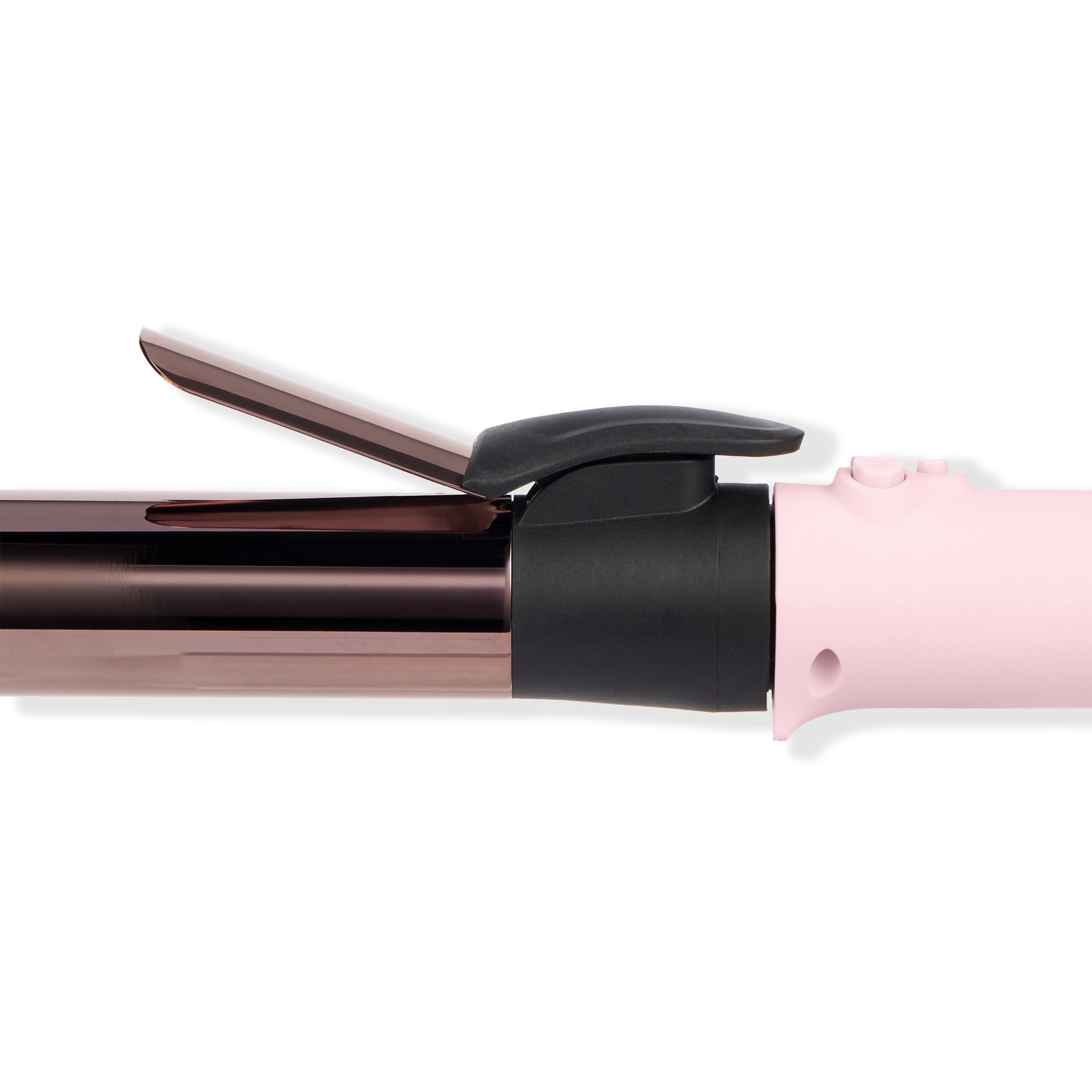 L'ANGE HAIR Le Pirouette 32MM Titanium Rotating Curling Iron | 1.25 Inch Self-Rotating Hair Curler | Adjustable Heat (290°F-410°F) | Mini Clamp | 360° Swivel Cord | Dual Voltage | Travel-Ready | Blush - Image 7