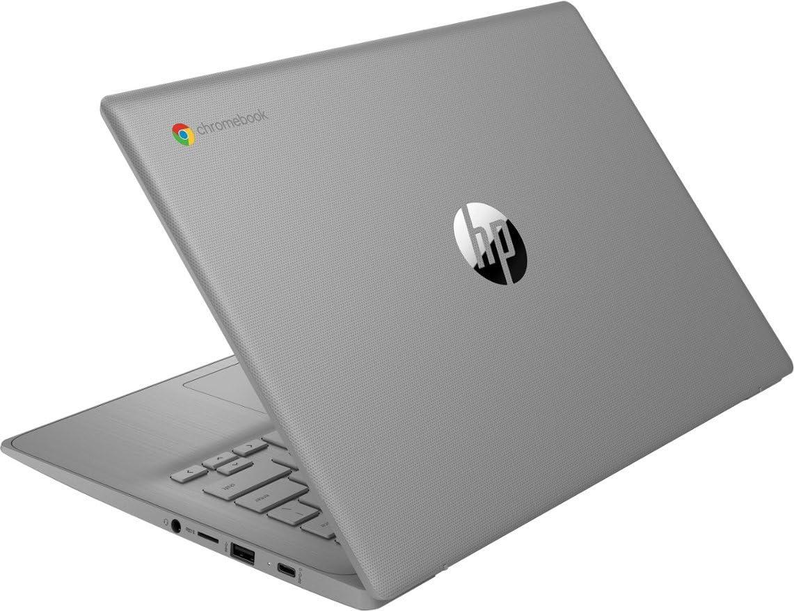 HP 2023 Chromebook Laptop, 14 Inch Display, Intel Celeron N4120 Processor, 4GB RAM, 64GB eMMC, Intel UHD Graphics 600, WiFi, Bluetooth, Chrome OS, Modern Gray - Image 4