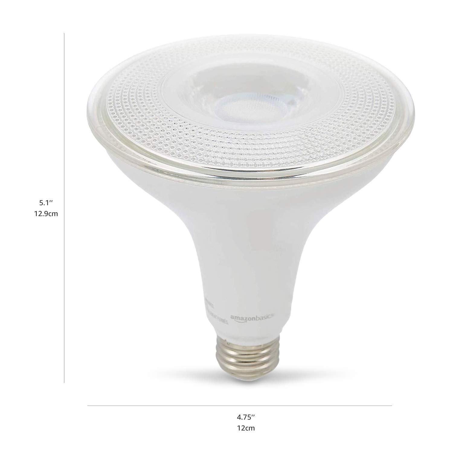 Amazon Basics PAR38 Dusk to Dawn Sensor LED Light Bulb, 120 Watt Equivalent, Energy Efficient 14W, E26 Standard Base, Daylight White 5000K, Non-Dimmable, 10,000 Hour Lifetime , 2-Pack - Image 3