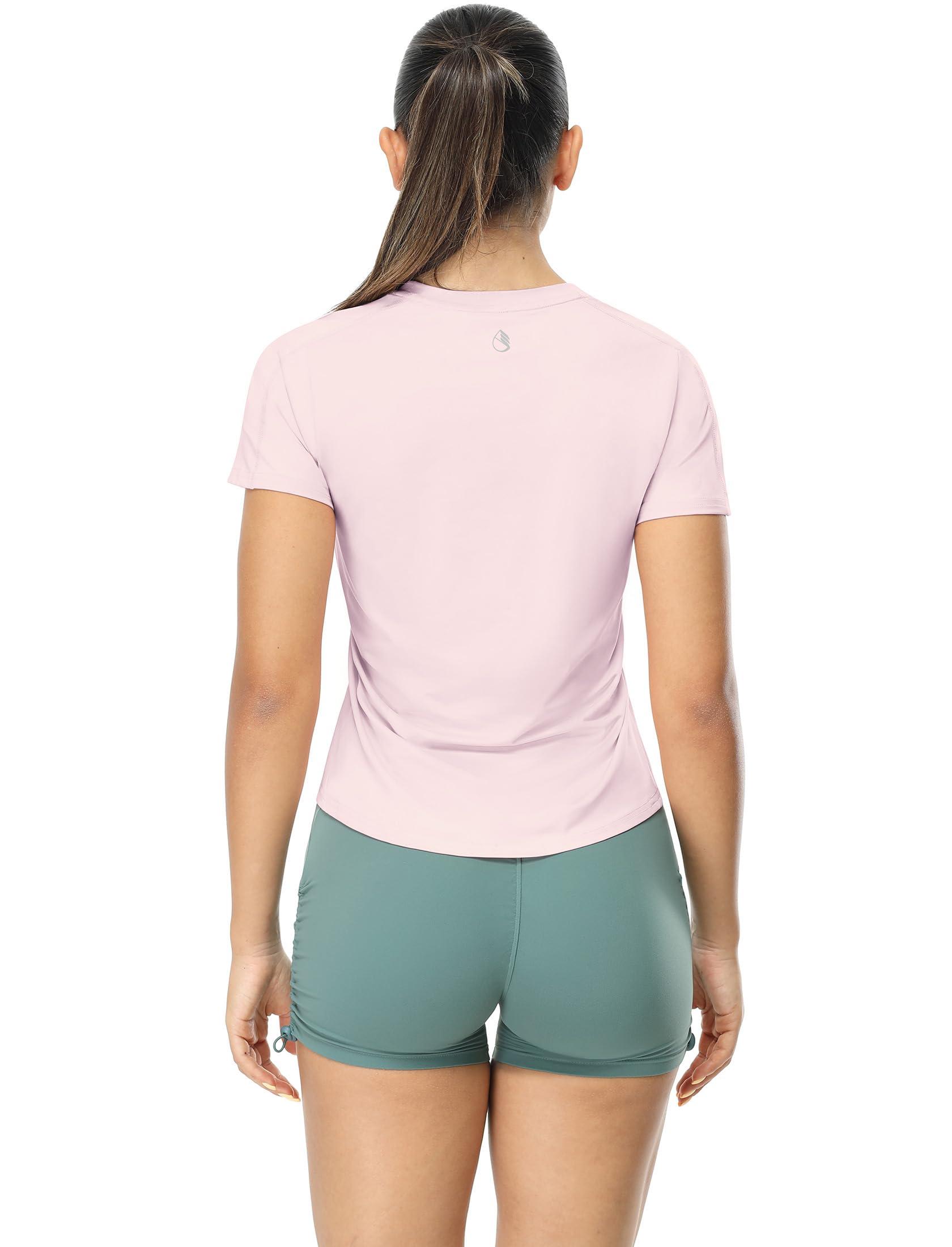 icyzone Women's Short Sleeve Workout T-Shirt Breathable Quick Dry Athletic Gym Running Tops Yoga Exercise Tees Shirt - Image 4
