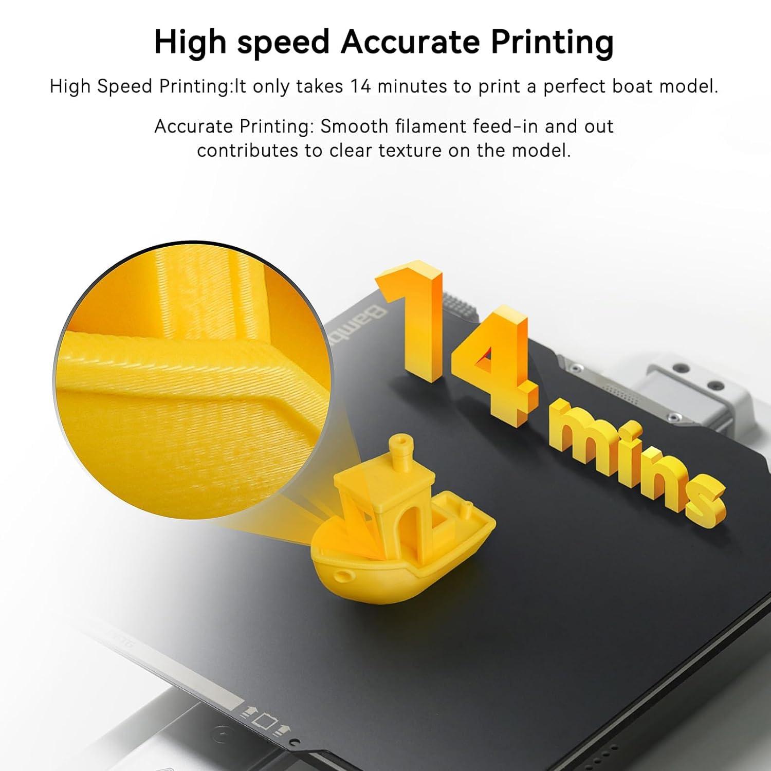 3D Printer Hotend for Bambu Lab A1 Mini 0.2mm a1 Extrusion Head, Removable Hardened Steel 0.2mm Nozzle with High Temperature Resistant Silicone Sleeve - Image 5