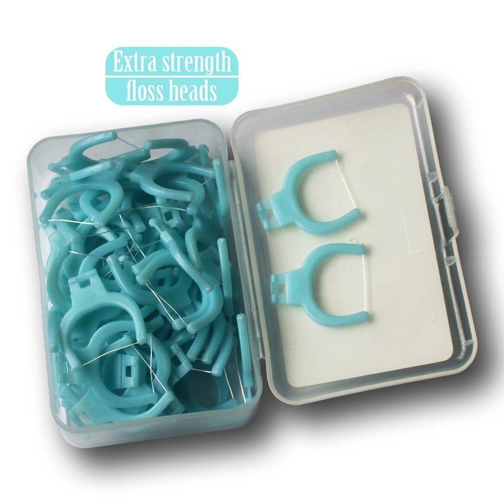 T.Smile Evolutionary Clean Dental Flossers, Kit of Refills Plus Mid-Length Handle (1 Handle + 100 Refills) - Image 7