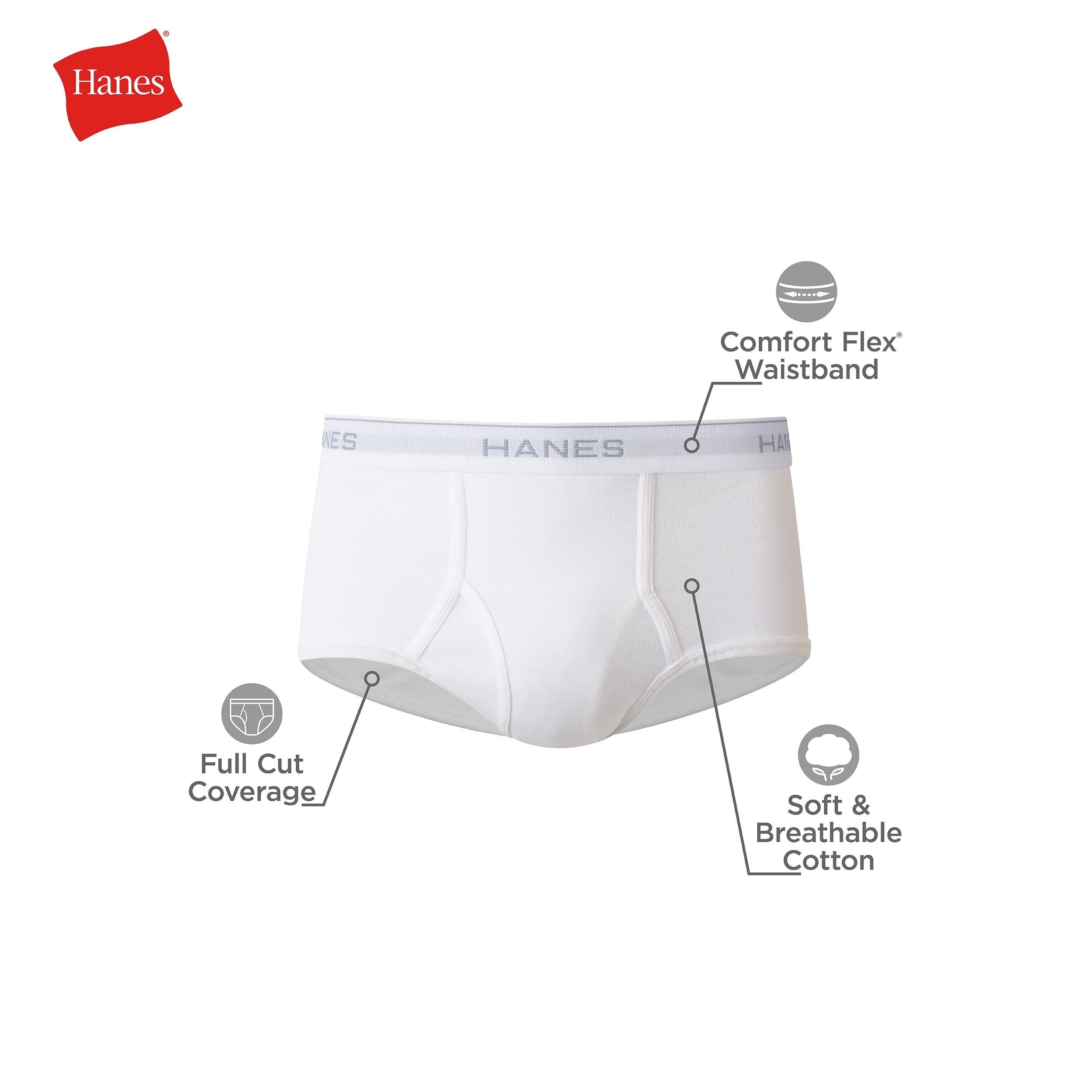 Hanes Men's Moisture-Wicking Cotton Briefs, Available in White and Black, Multi-Packs Available - Image 5