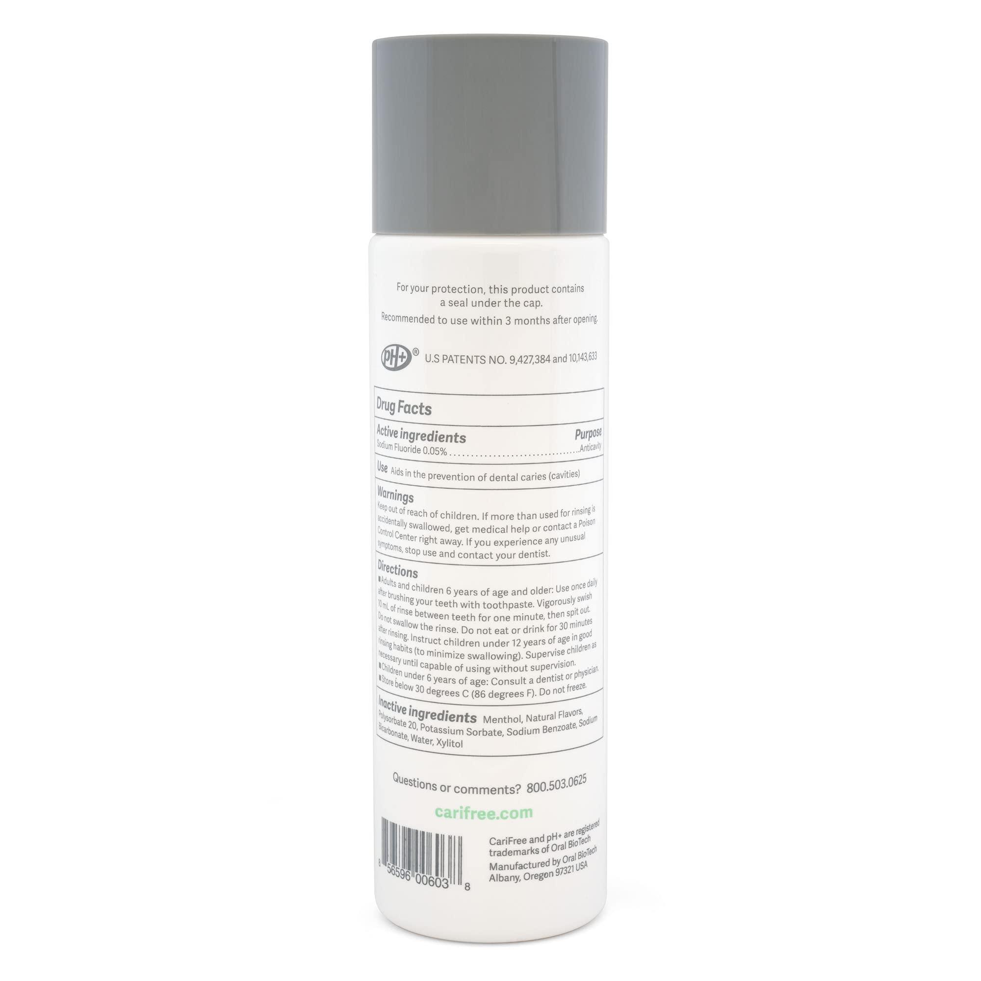 CariFree Maintenance Rinse, Mint Flavored, Anti-Cavity Fluoride Mouthwash, Dentist Recommended, Prevents Oral Decay, Freshens Breath, Alcohol-Free, Neutralizes pH (Previously CTx3) - Image 3