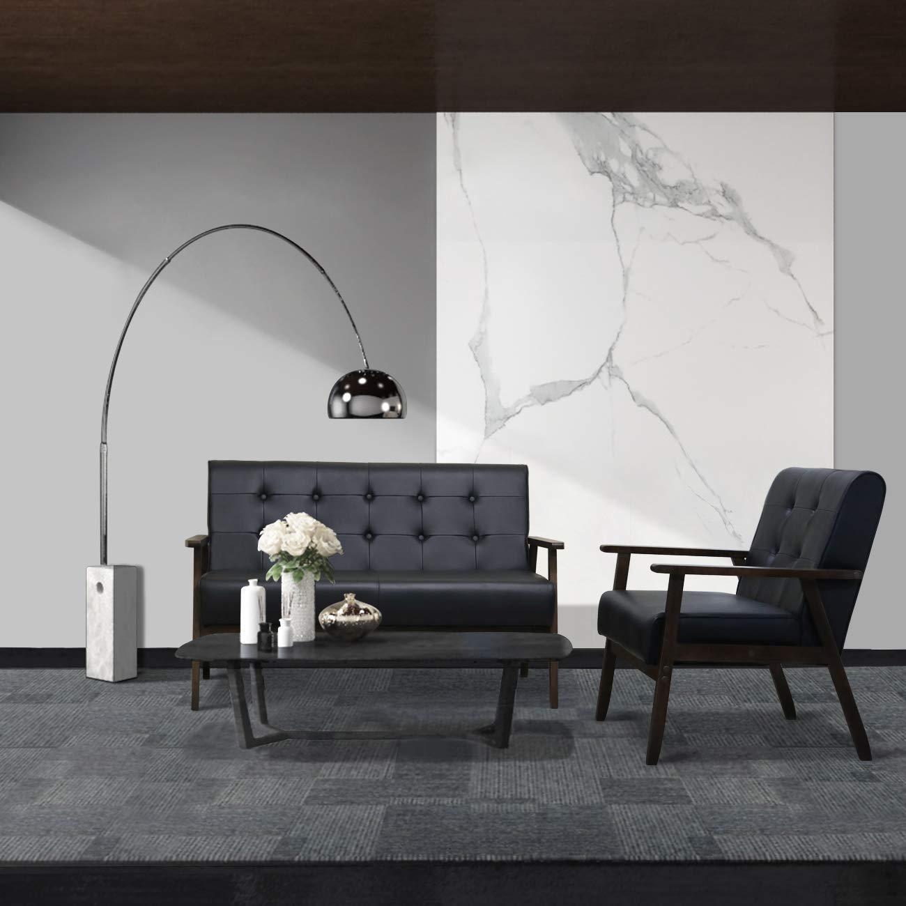 JIASTING Mid-Century Retro Modern Living Room Sofa Set with Loveseat and Seating Sofa Chair, Couch and Lounge Chairs - Image 2