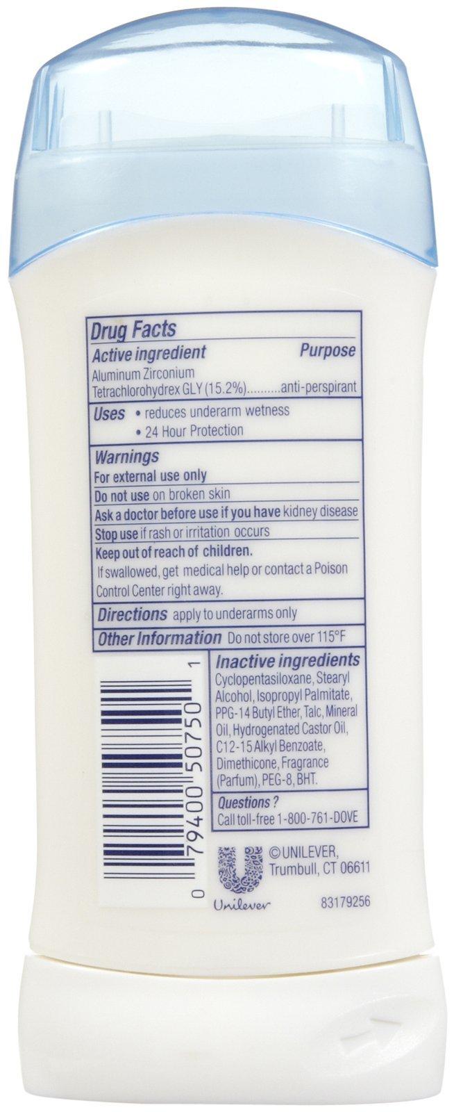 Dove Invisible Solid Deodorant, Fresh - 2.6 oz - 3 pk - Image 2