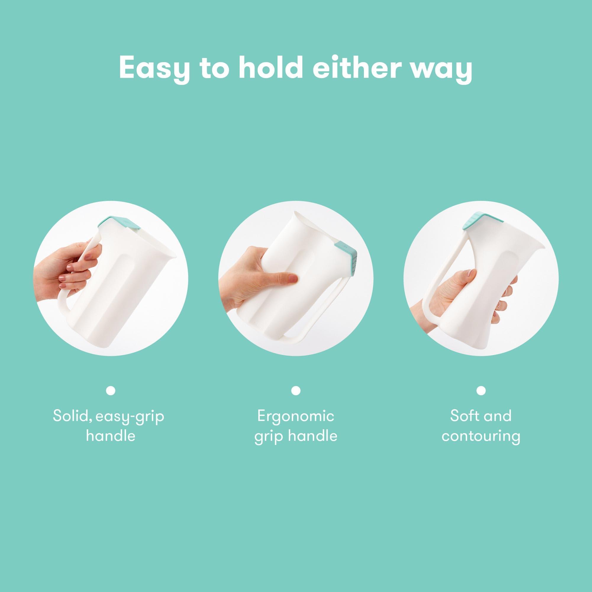 Frida Baby Control The Flow Bath Rinse Cup | Rinser to Wash Hair + Body | Rinser-Cup for Bath Time with Easy Grip Handle + Removable Rain Shower - Image 5