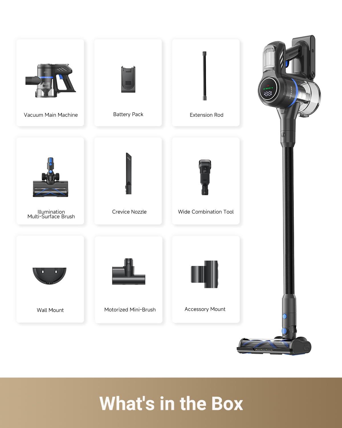 MOVA J30 Cordless Vacuum Cleaner,144AW Powerful Suction, 180° Folding Tube Cleans Corners, 4-in-1 Stick Vacuum, 60Min Runtime, Anti-Tangle Brush with Lights, Deep Clean Pet Hair, Hard Floor, Carpet - Image 7