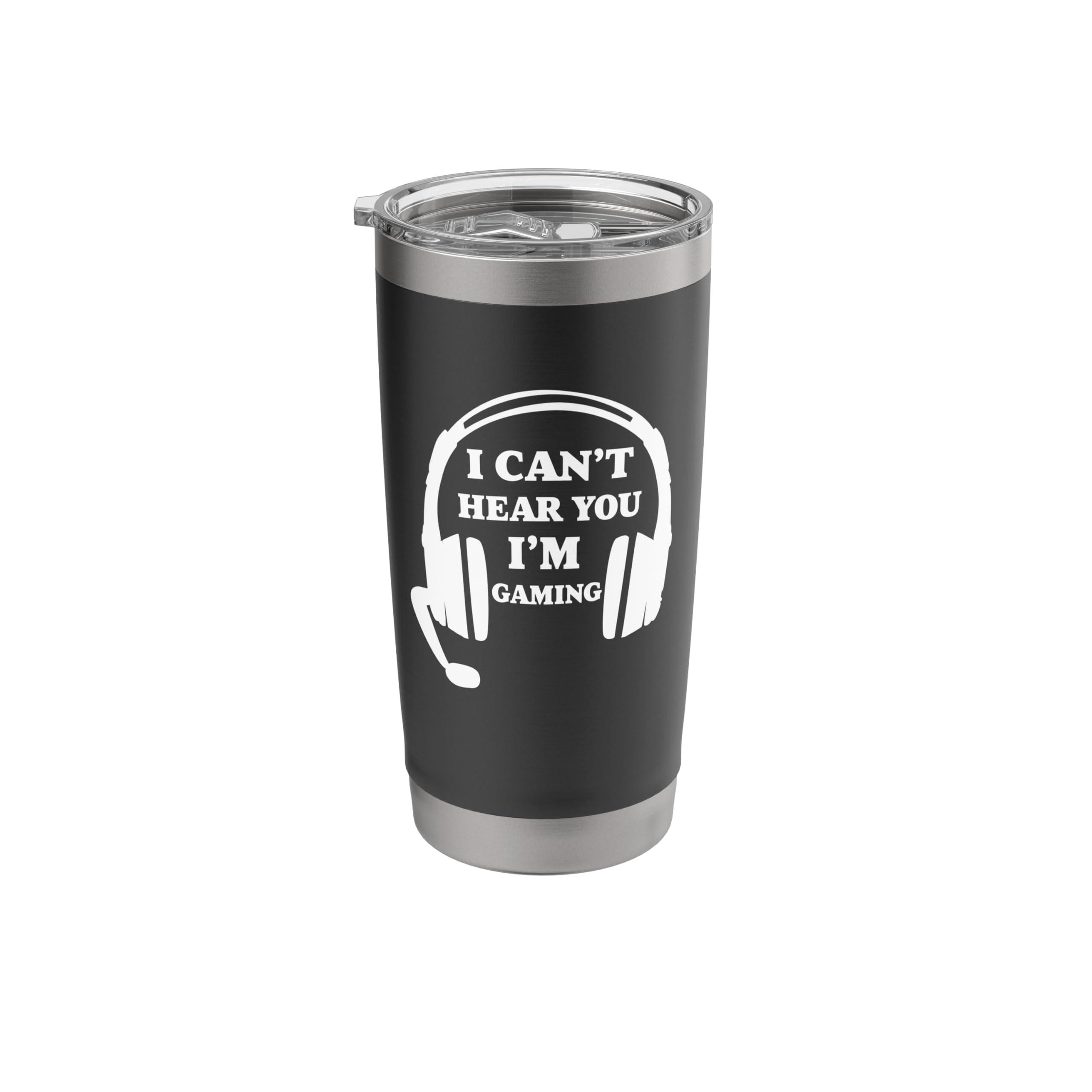 I Can't Hear You I'm Gaming Gamer Men Boys Kids Stainless Steel Insulated Tumbler