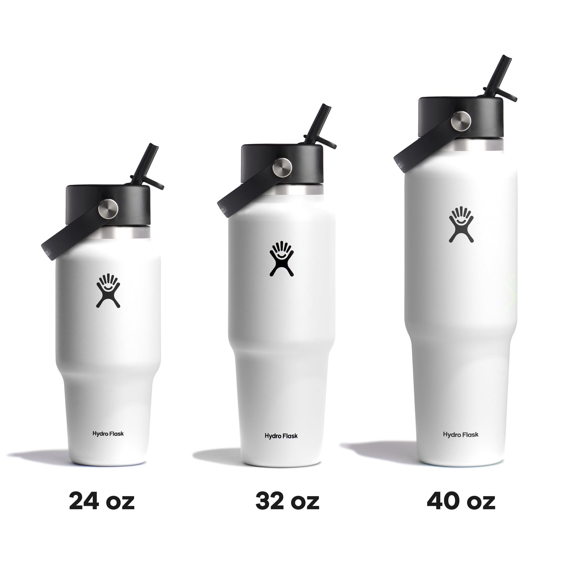 Hydro Flask 32 Oz Wide Flex Straw Travel Bottle White - Image 7