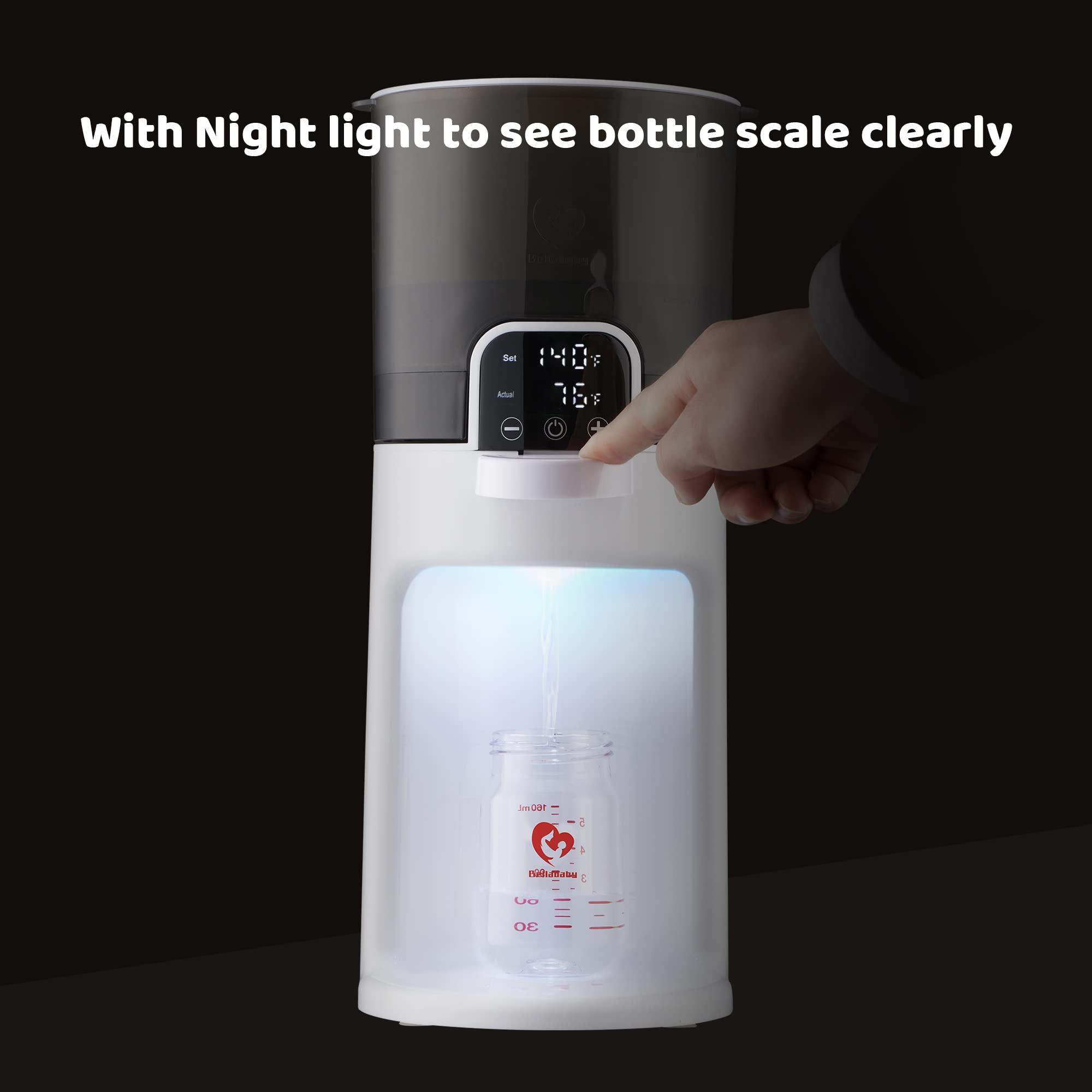 Bellababy Instant Baby Bottle Warmer,Warm Water Dispenser for Making Formula Bottle Instantly,Detachable Container Easy Cleaning,24/7 Keep Warm, Adjustable Temperature(Dark,110V Only) - Image 4