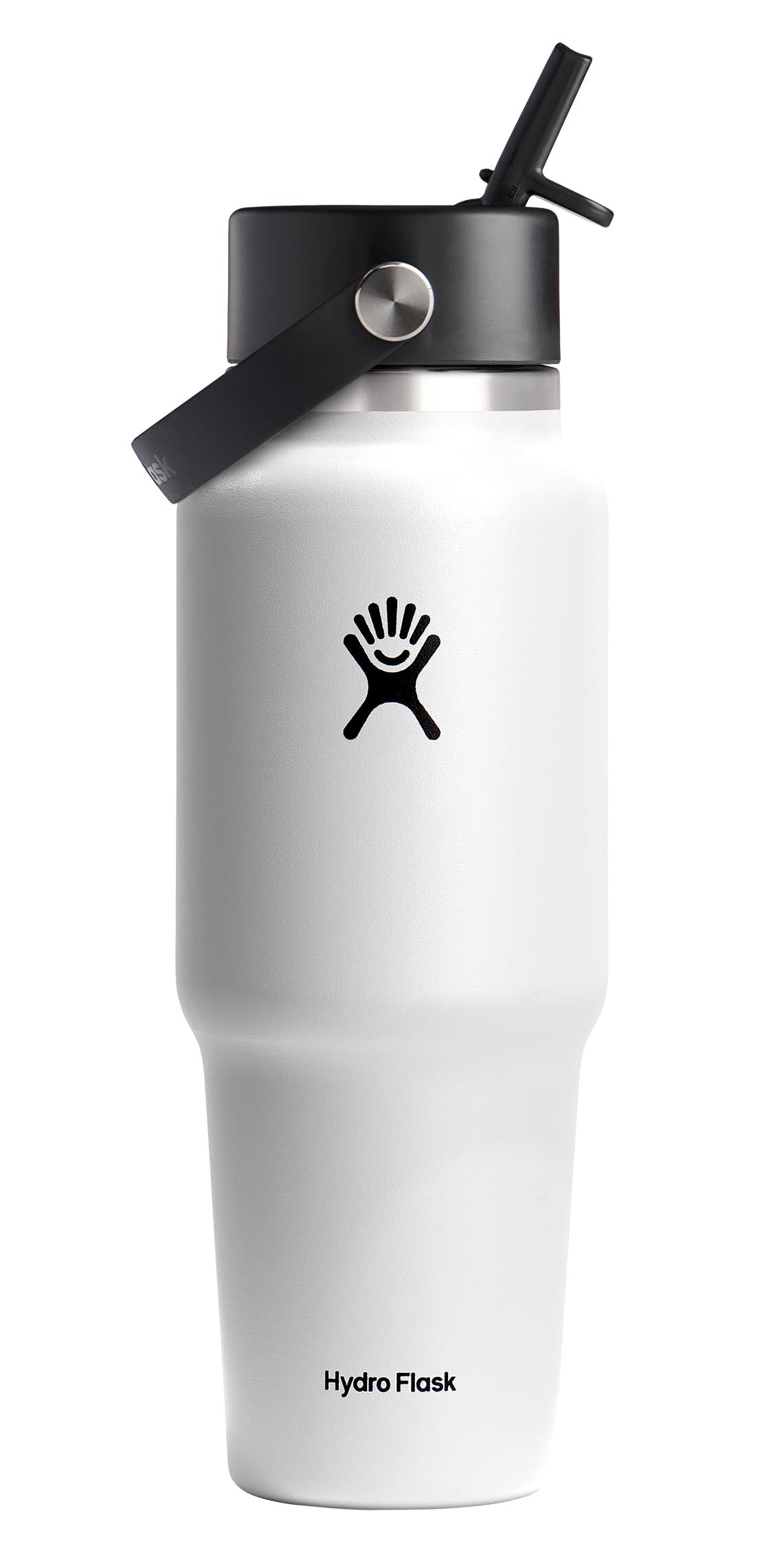 Hydro Flask 32 Oz Wide Flex Straw Travel Bottle White