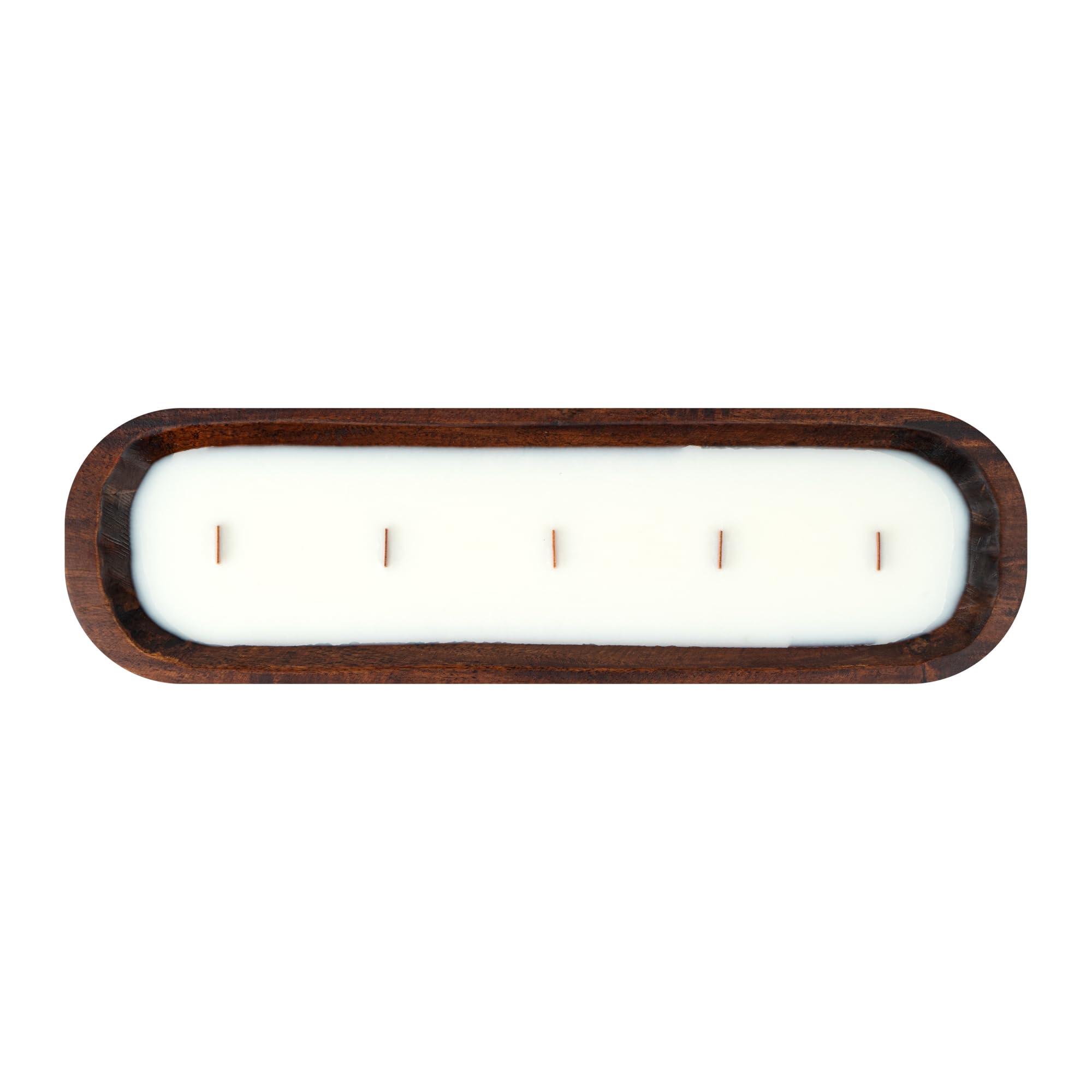 Restaurantware-Coco Casa 17.7 x 5.5 x 2 Inch Wood Dough Bowl Candles, 10 Hand Poured Bread Bowl Candles - Lavender Fragrance, Double Wax Blend, Soy Wax Scented Candles, Wooden Wick - Image 18