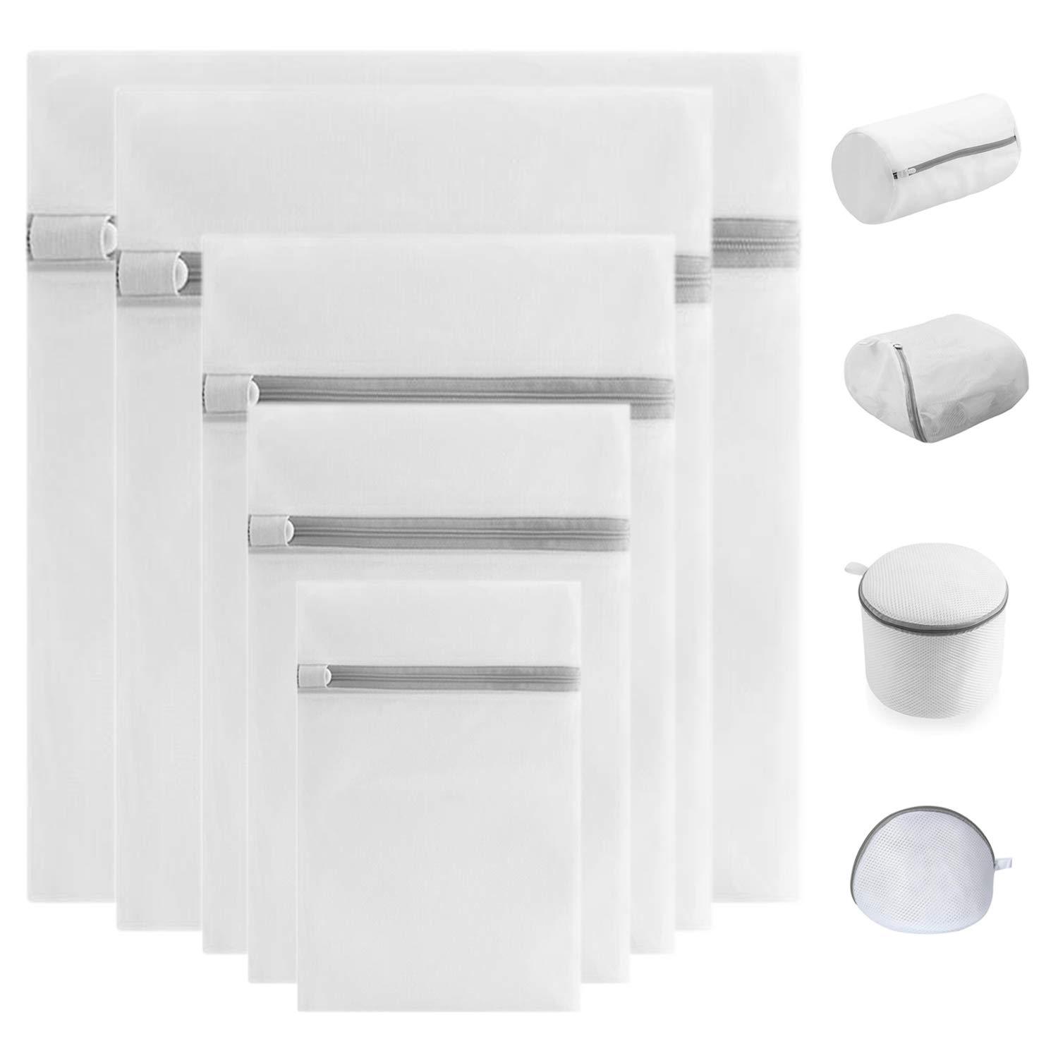 Habychoi Mesh Laundry Bags - 9pcs Premium Zippered Fine Mesh Laundry Bags Set, Delicate & Lingerie Washing Organizer