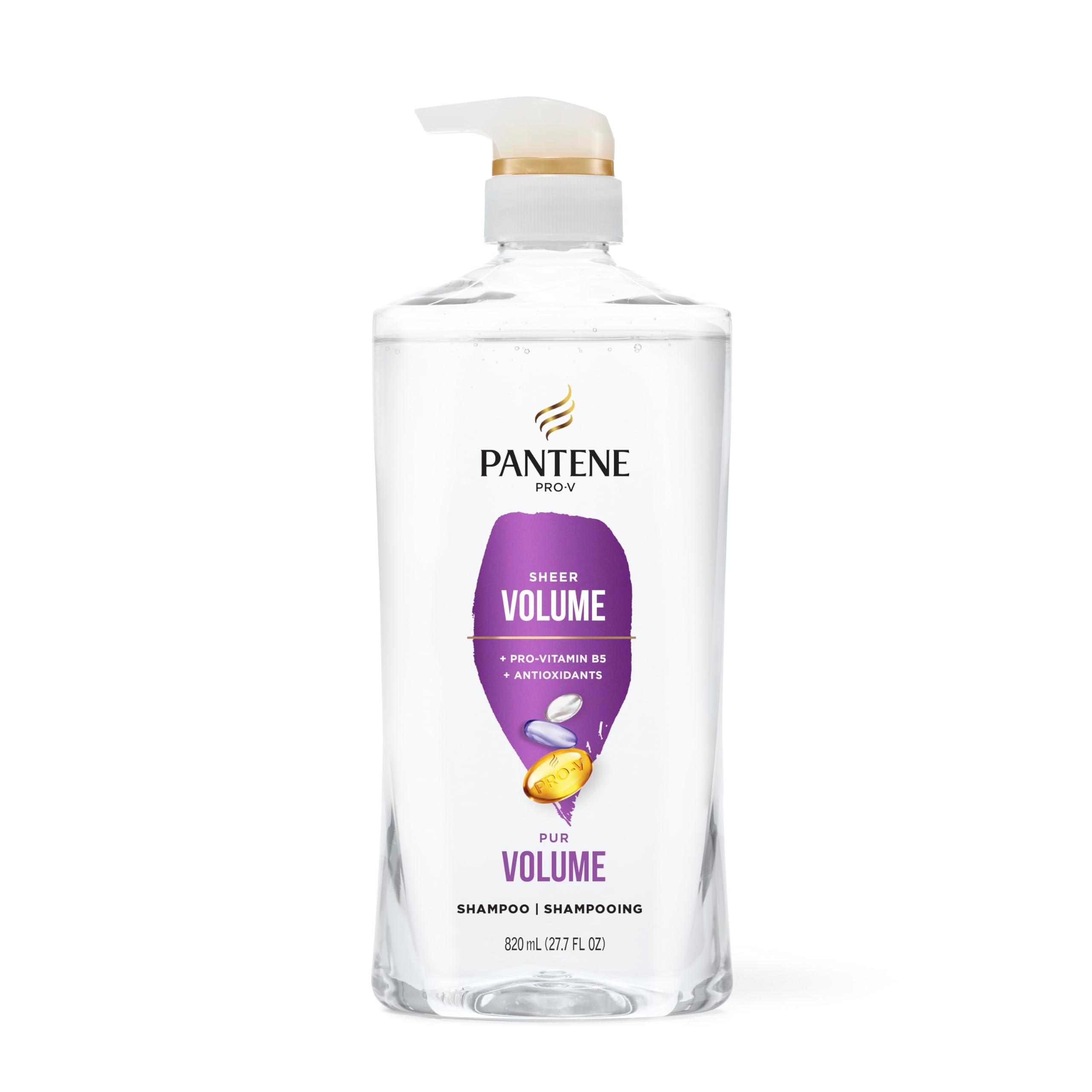 Pantene Shampoo, Sheer Volume - Lightweight Nourishment for Fine, Color-Treated Hair, 72-Hour Fullness and Body, 27.7 Oz Each, 2-Pack + Miracle Rescue Shot (0.5 Oz) - Image 8