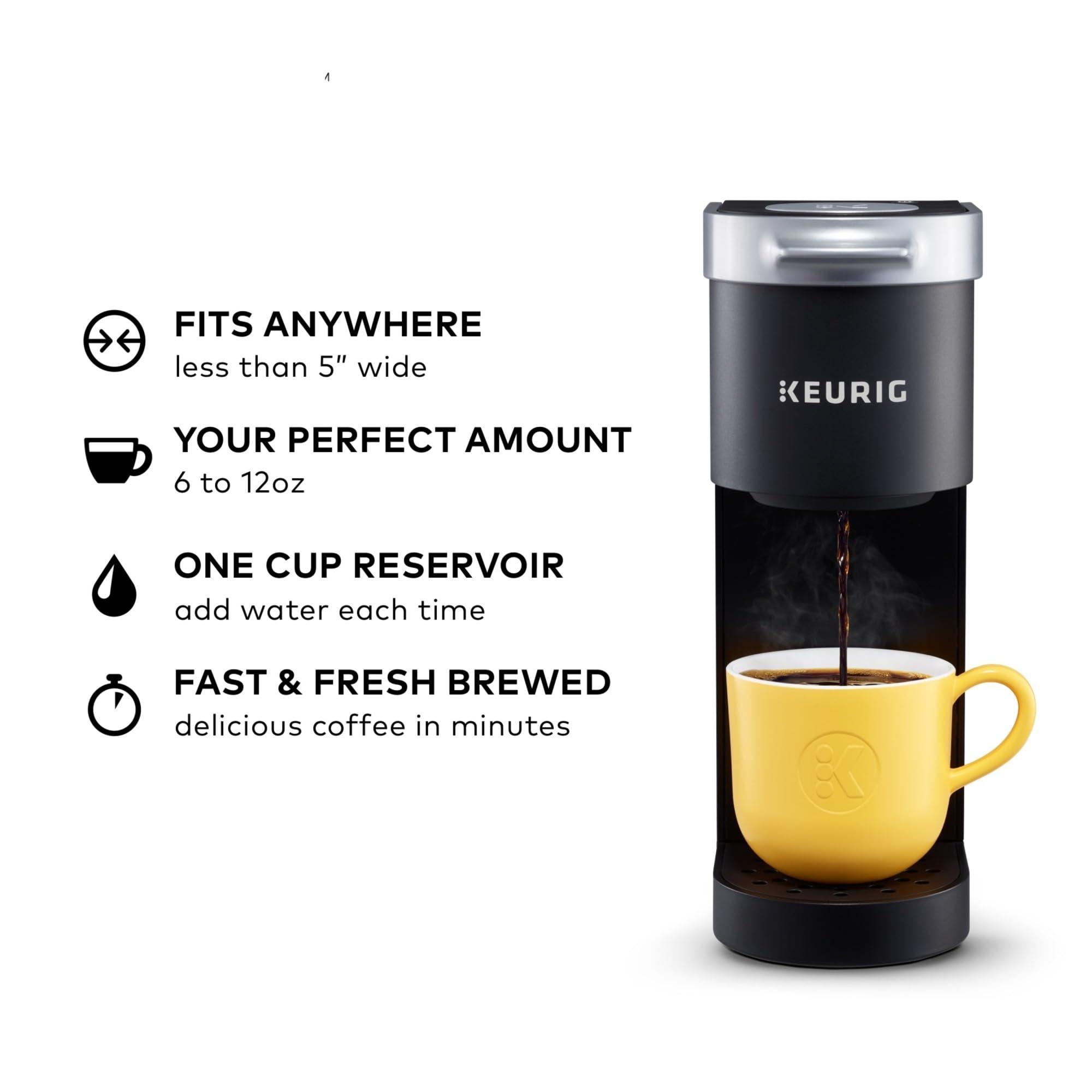 Keurig K-Mini Single Serve K-Cup Pod Coffee Maker, 6 to 12oz Brew size, with Cord Storage, Perfect for Small Spaces, Black - Image 4