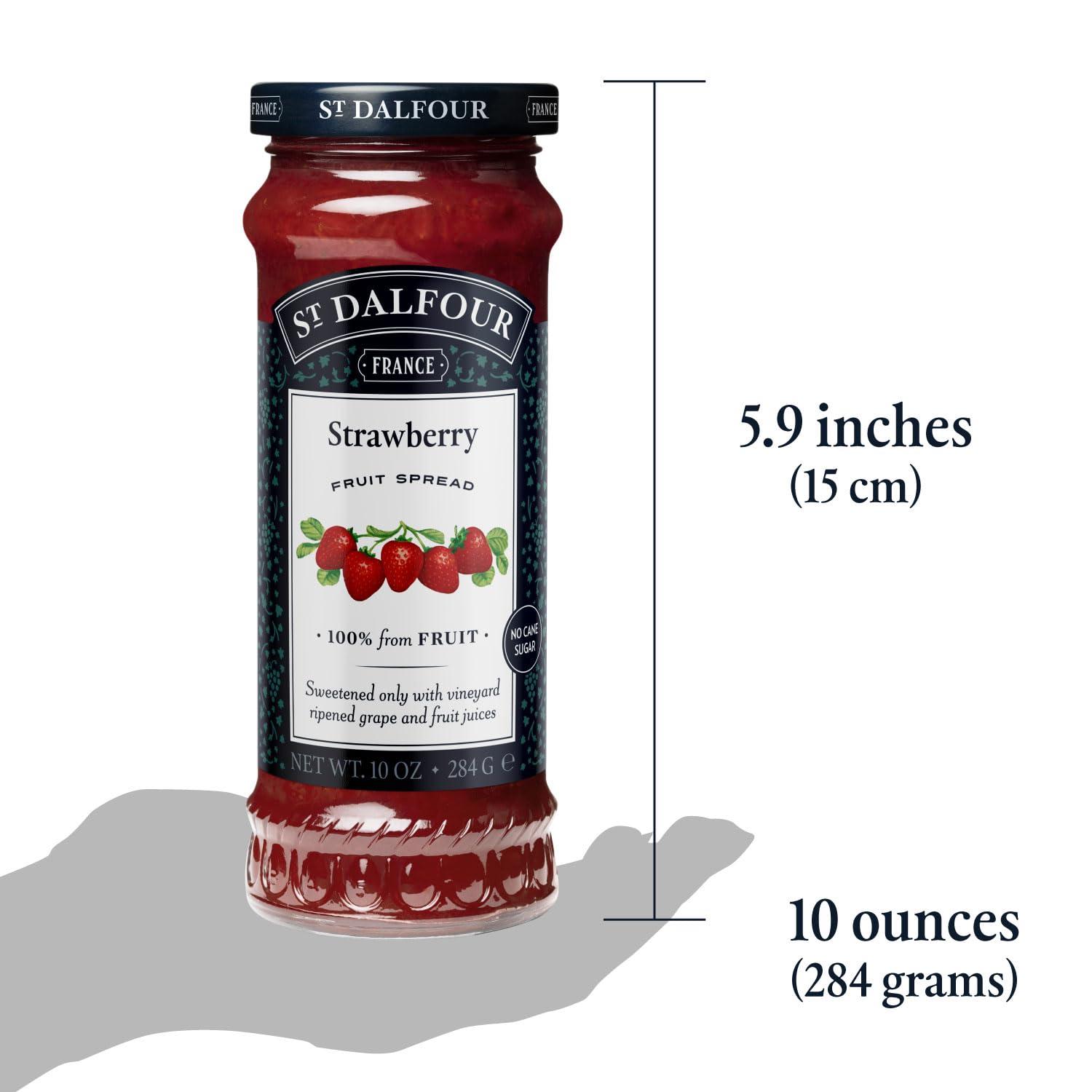 St. Dalfour Strawberry Fruit Spread - 10oz - 100% from Fruit, No Artificial Ingredients, Non-GMO, No Cane Sugars, All Natural, Made in France - Image 6