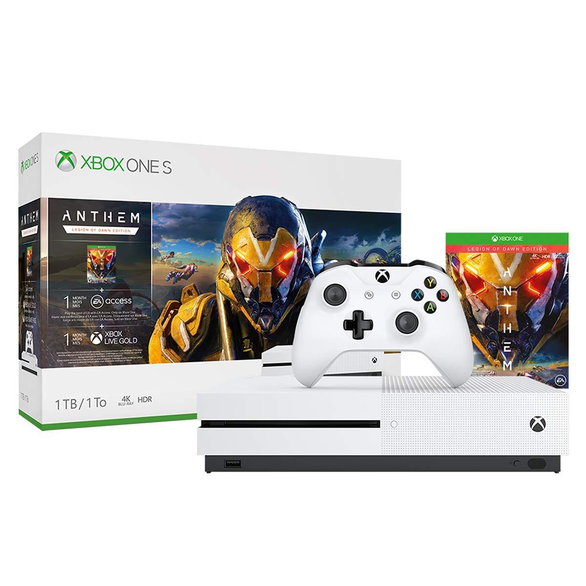 Xbox One S 1TB Console - Anthem Bundle (Renewed)