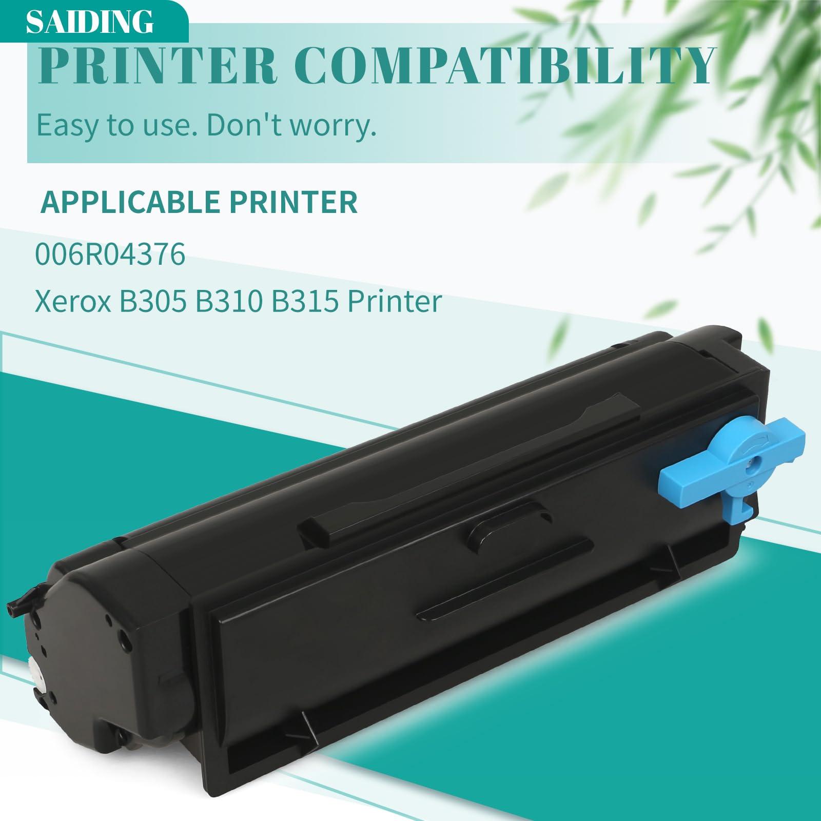 B310 Black 006R04376 Standard Capacity Toner Cartridge Replacement for Xerox B305 B310 B315 Printer(1-Pack) - Image 2