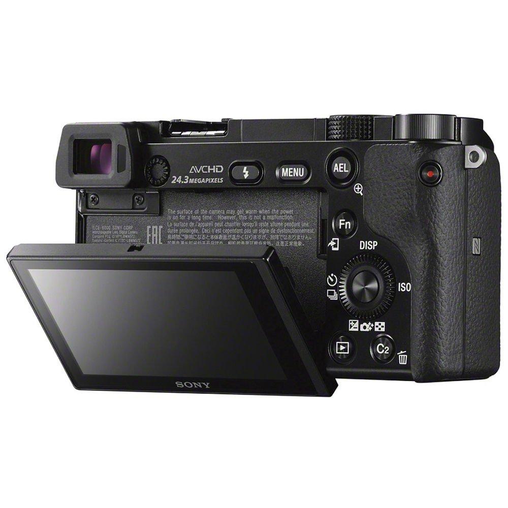 Sony Alpha a6000 Mirrorless Digital Camera 24.3MP SLR Camera with 3.0-Inch LCD (Black) w/16-50mm Power Zoom Lens - Image 5