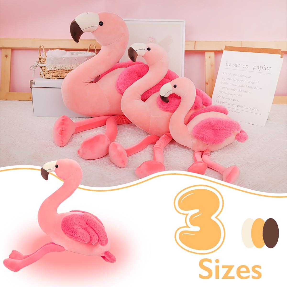 Alayger Cute Stuffed Flamingo Plush Toy, 19" Super Soft Pink Flamingo Plushies Animal for Girls - Image 2