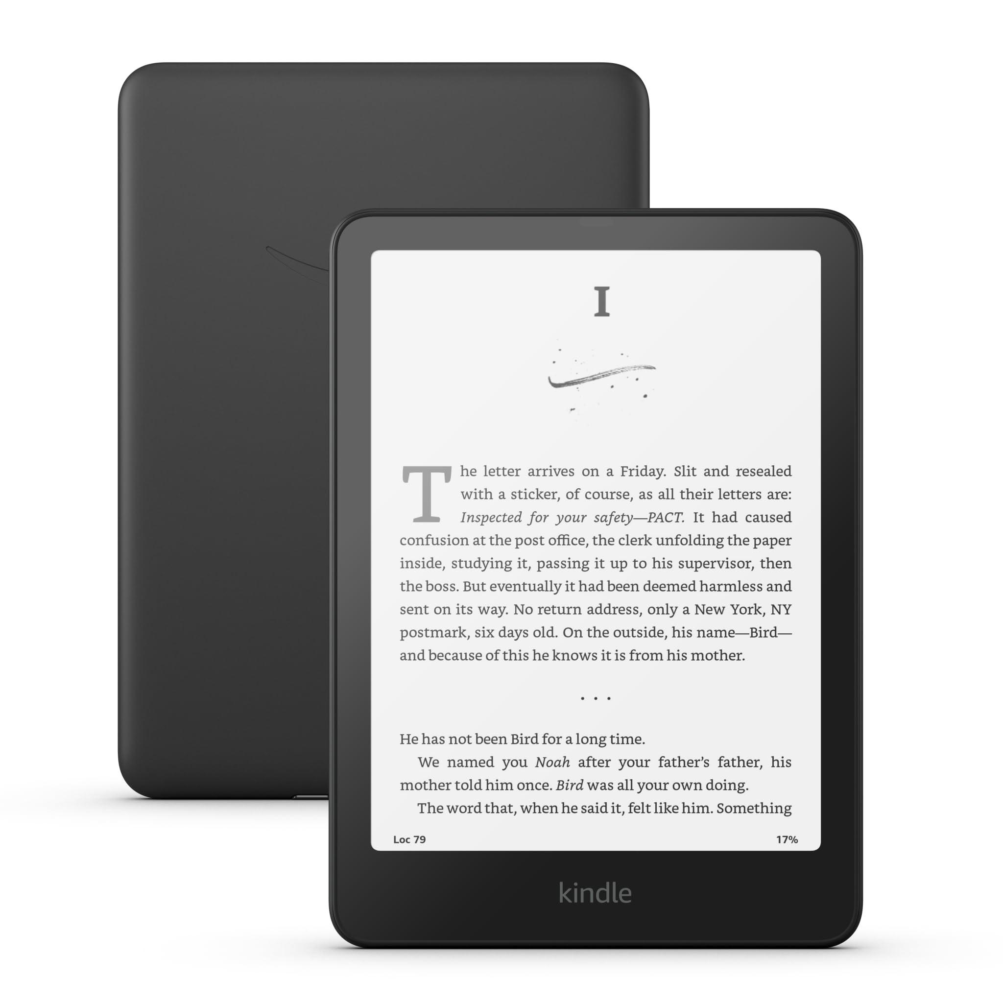 Amazon Kindle Paperwhite 16GB (newest model) – Our fastest Kindle ever, with new 7" glare-free display and weeks of battery life – Black - Image 1