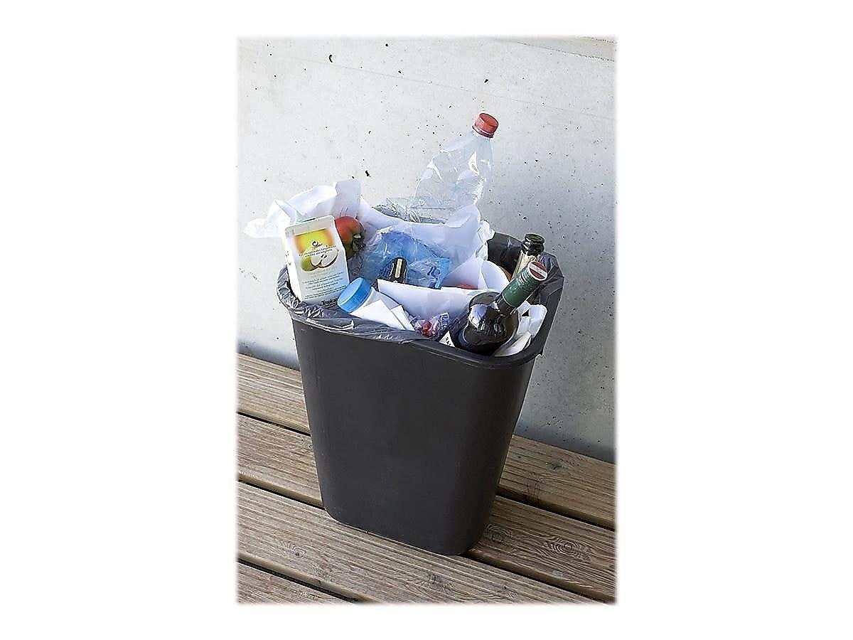 Rubbermaid Commercial Products Resin Wastebasket/Trash Can, 7-Gallon/28-Quart, Black, Plastic, for Bedroom/Bathroom/Office, Fits Under Desk/Sink/Cabinet - Image 5