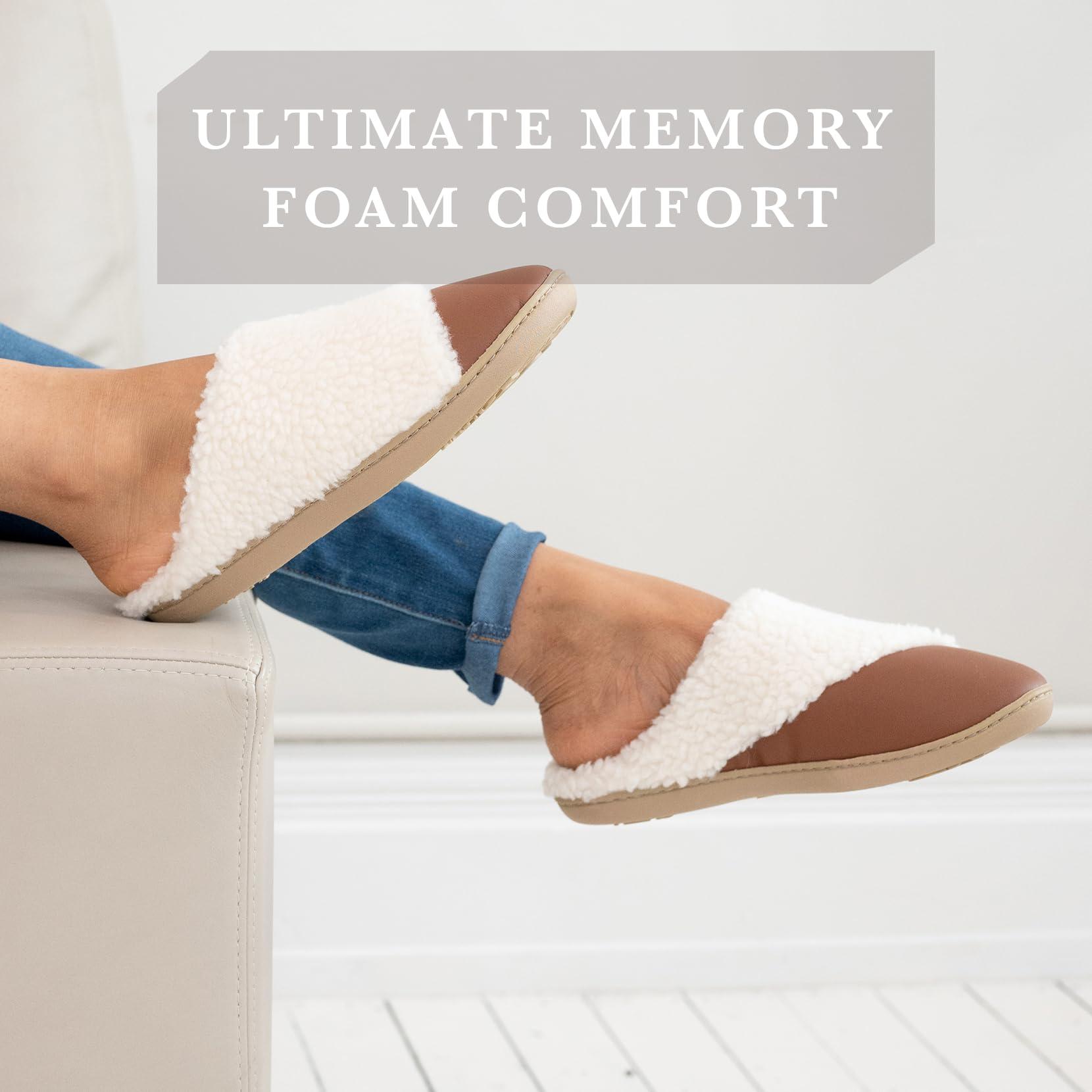 Isotoner Women's Clog Slipper: Indoor/Outdoor, Non-Slip, Memory Foam, Vegan Leather, Machine Washable - Image 4