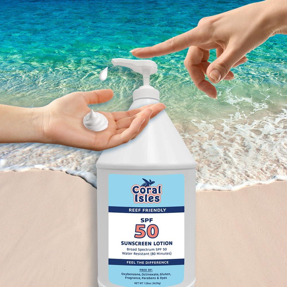 Rocky Mountain Sunscreen SPF 50 Gallon Lotion | Broad Spectrum UVA/UVB Protection | Hawaii 104 Reef Act Compliant (Oxybenzone & Octinoxate Free) | Water Resistant 80 Min. | Fragrance Free | 128 Fl Oz - Image 6