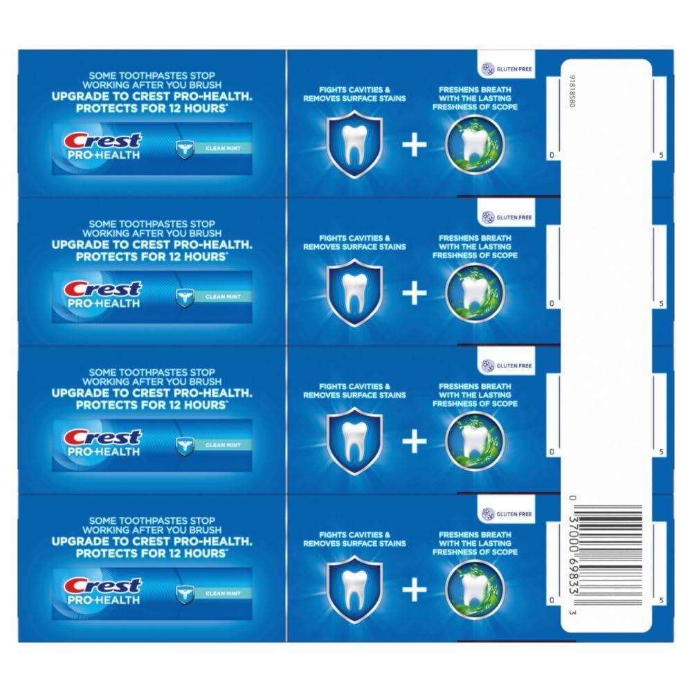 Crest Whitening Plus Scope, Complete Active Fresh + Whitening Toothpaste, 5.5oz, Toothpaste Sensitive Teeth, Pack of 4 - Image 8
