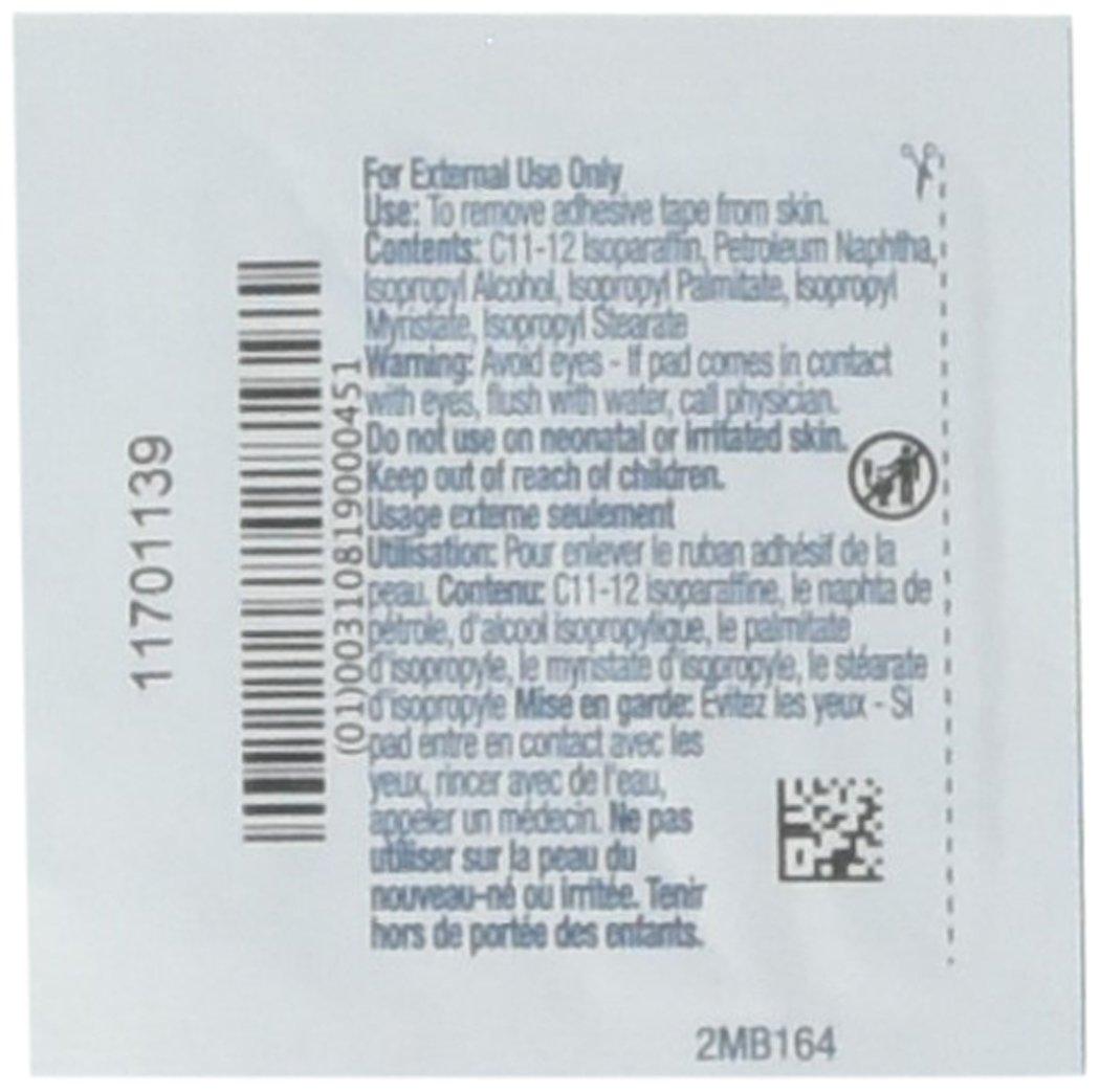PDI Healthcare B16400 Adhesive Tape Remover Pad, 1.2" Width, 2.6" Length, Pack of 100 - Image 2