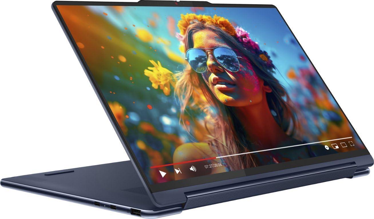 Lenovo Yoga 9i AI Powered 2-in-1 Laptop 14.0" 120 Hz Touchscreen OLED 2.8K (Intel Ultra 7-155H, 16GB LPDDR5X, 1TB SSD, Active Pen, Backlit KYB, FP Reader, 2 Thunderbolt 4, Win 11 Home) w/DKZ Hub - Image 4