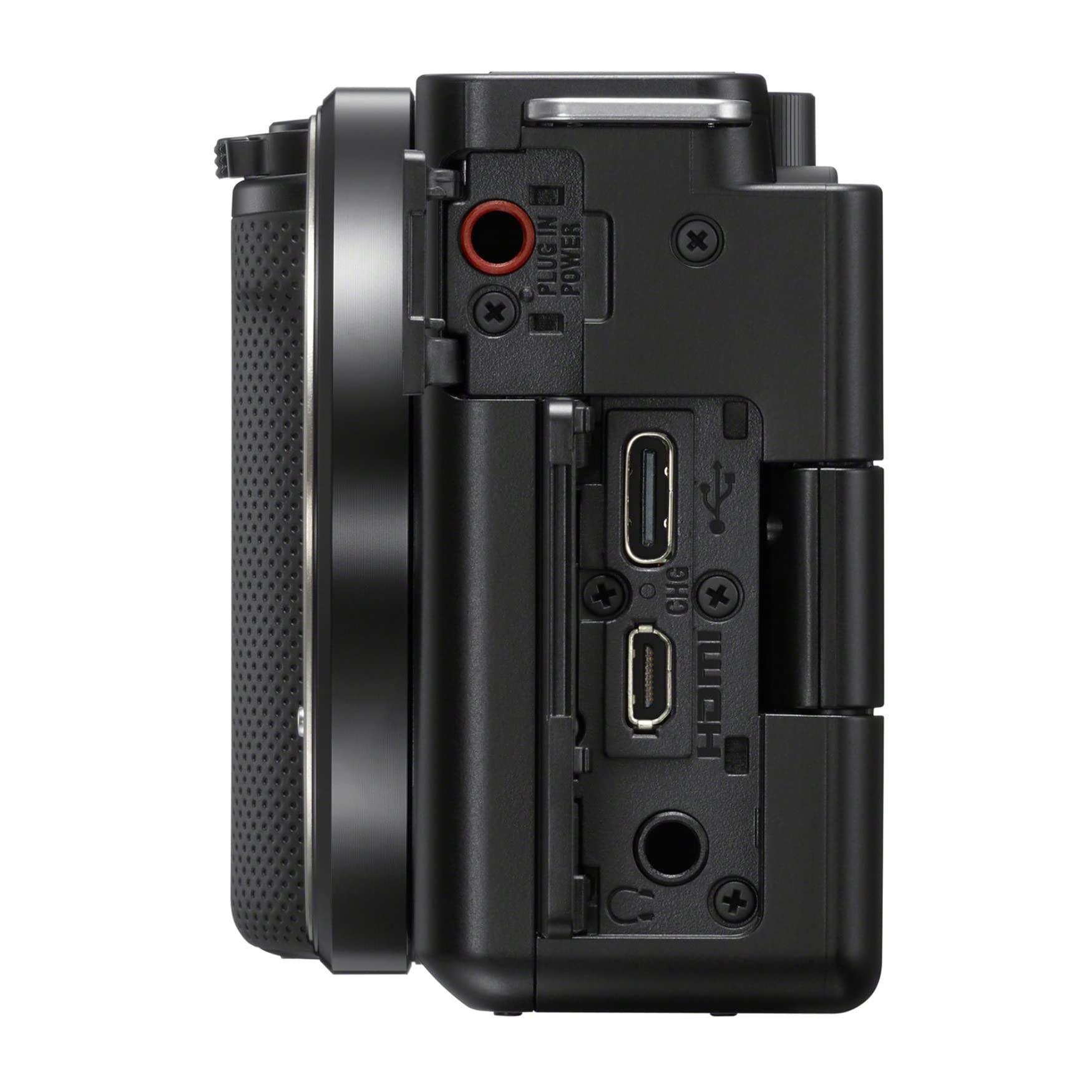 Sony Alpha ZV-E10 - APS-C Interchangeable Lens Mirrorless Vlog Camera Kit - Black - Image 7