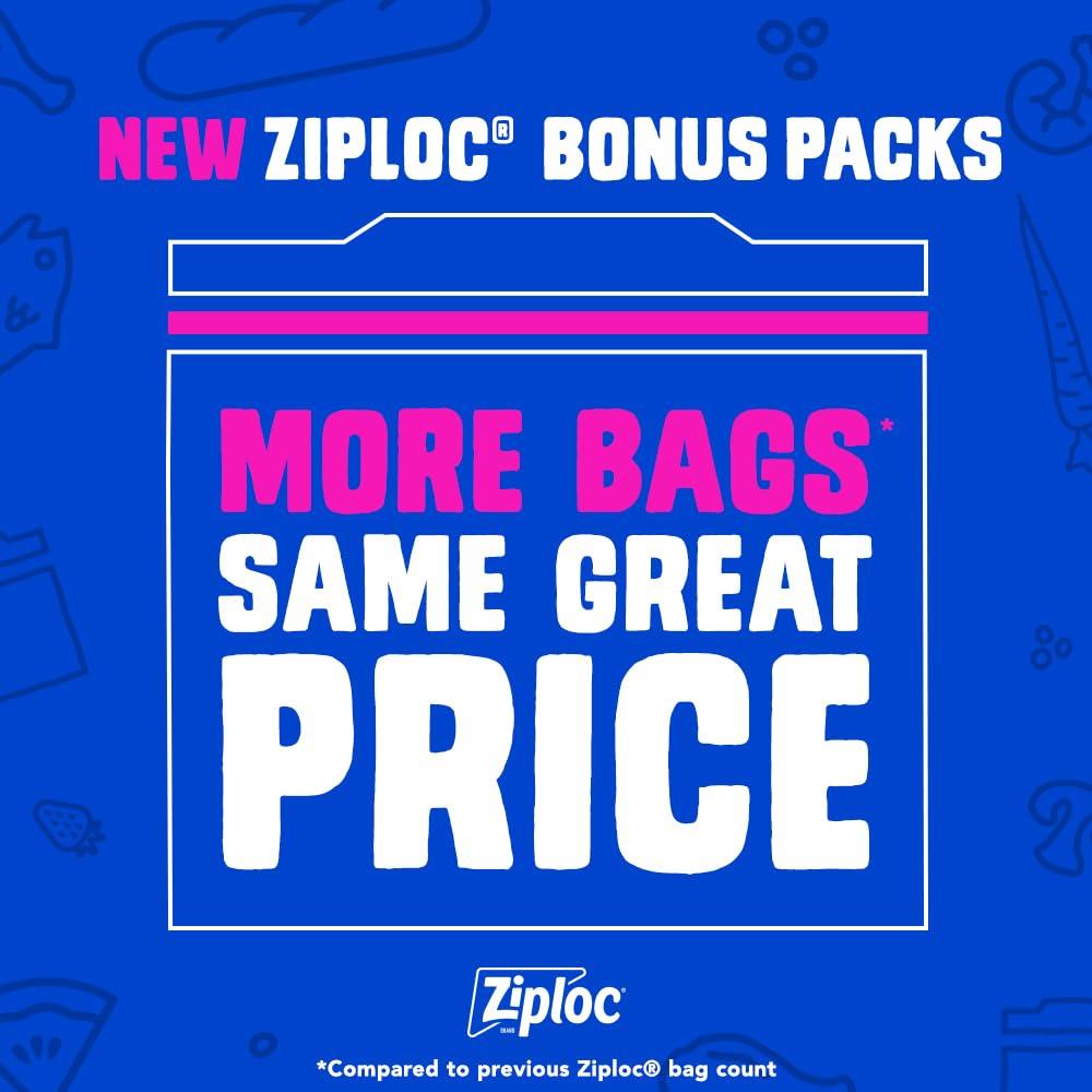 Ziploc Gallon Food Storage Freezer Slider Bags, Power Shield Technology for More Durability, 28 Bags Total - Image 3