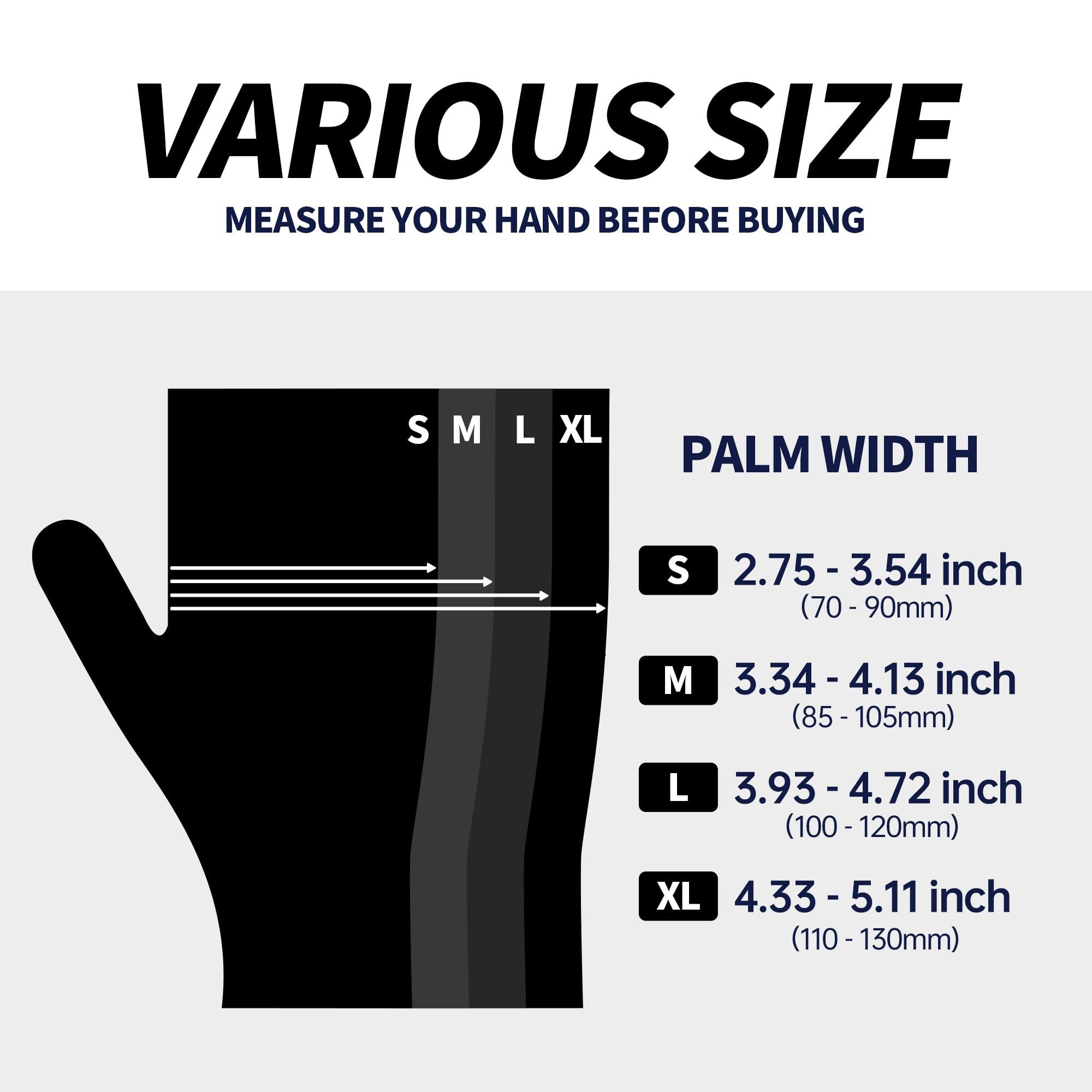 Basic Vinyl Exam Gloves, 4 mil Safty Glove Latex-Free & Powder-Free, SGBE 8003 Synmax Disposable Medical Glove Large (Case of 1000, Black) - Image 7
