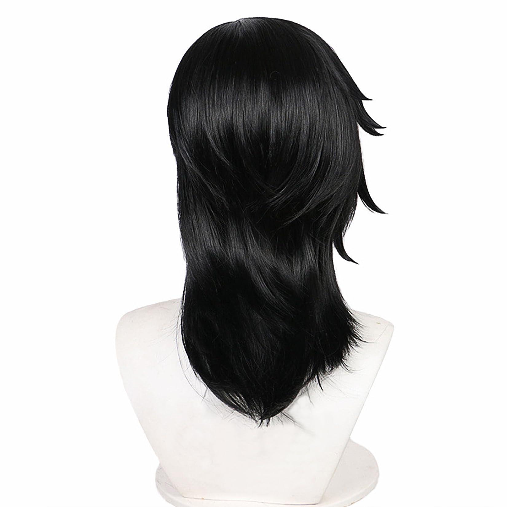XiongXiongLe Vi Wig Cosplay Women Costume Anime Arcane‌ The Piltover Enforcer Black Mixed Red Short Straight Hairs Wigs for Adult Cos Party Halloween Christmas Comic(Violet) - Image 4