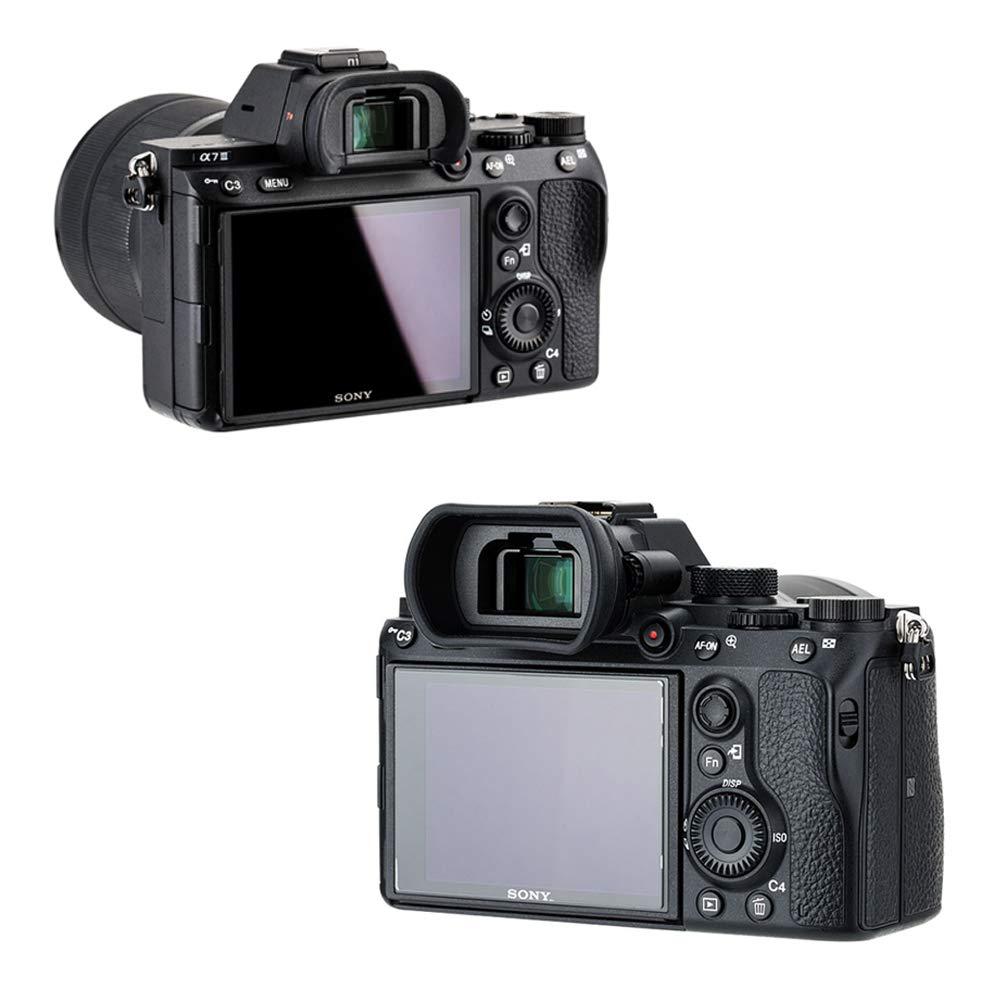 2 Packs Eyecup Eyepiece Eyeshade for Sony a7III a7II a7 a7R IV a7R II a7R III a7S II a9 a58 a99 II Viewfinder Replaces Sony FDA-EP18 FDA-EP16 FDA-EP15 Eye Cup - Image 6