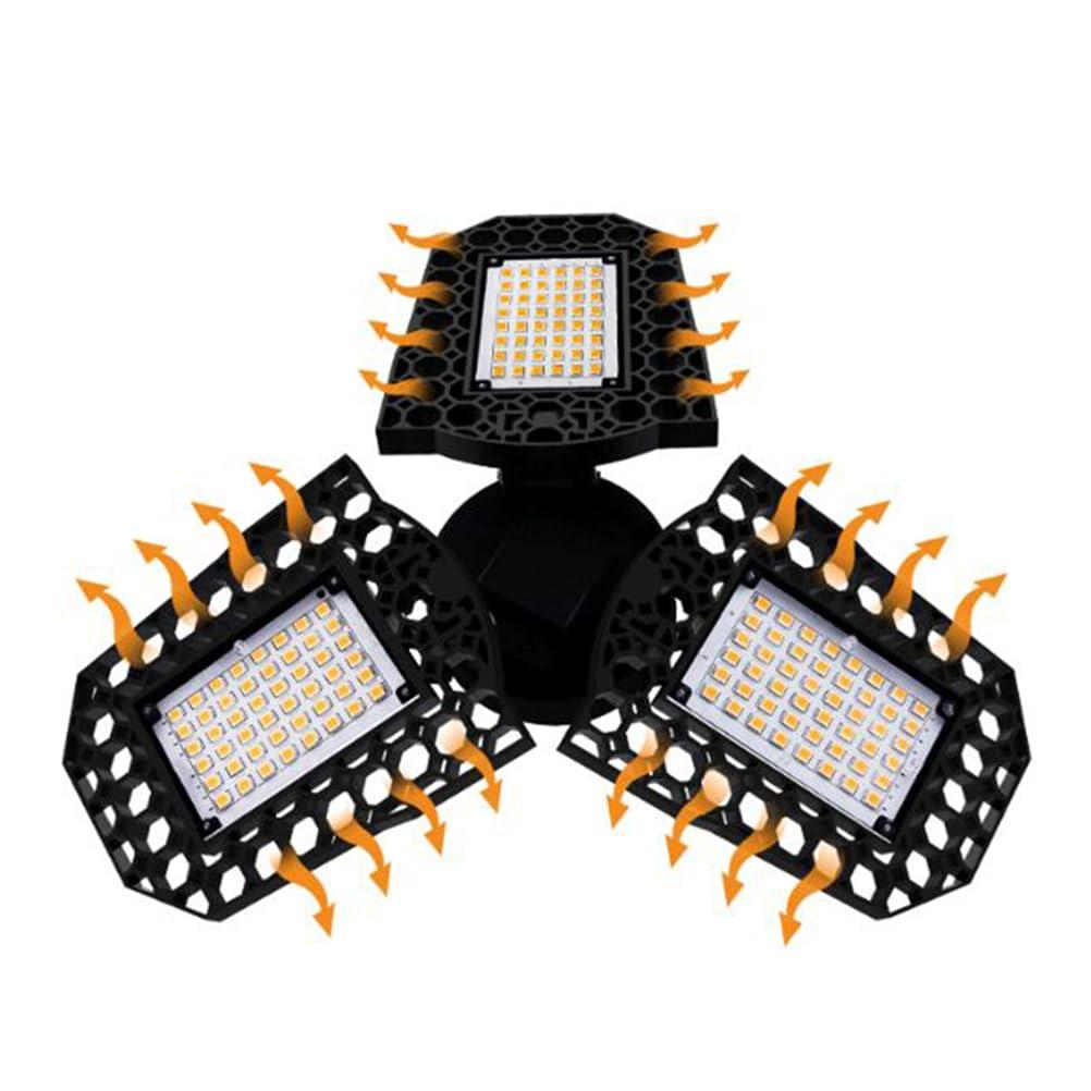 Angoily Motion Sensor Garage Light LED Ceiling Light, 1 Pack Outdoor Motion Light LED Work Lights LED Spot Lights - Image 3