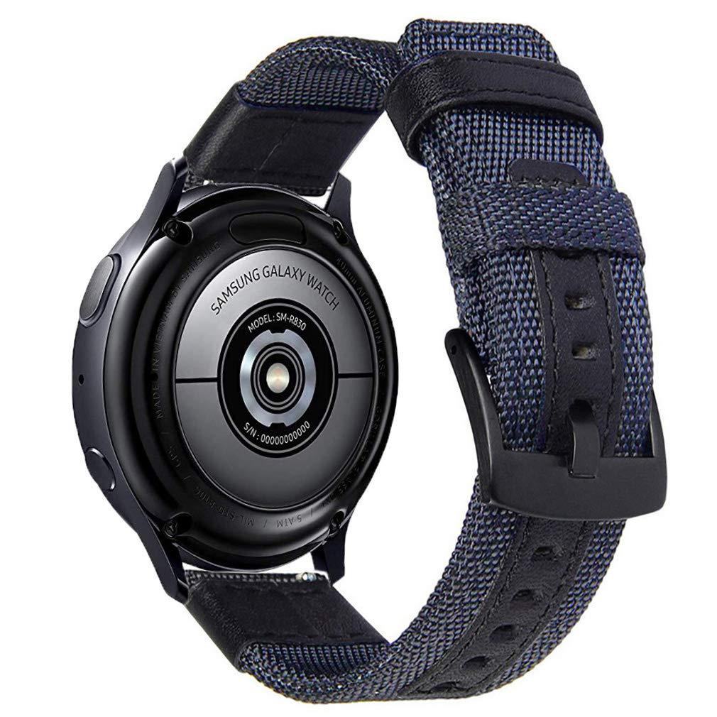 Olytop Galaxy Watch 4/5/6 Bands Pro 45mm 44mm 40mm, Galaxy Watch 4/6 Classic Band 47mm 46mm 43mm 42mm, 20mm Nylon Sport Replacement Strap Men Women for Samsung Watch 4/5/6/5 Pro/Active 2/3 41mm, - Image 5