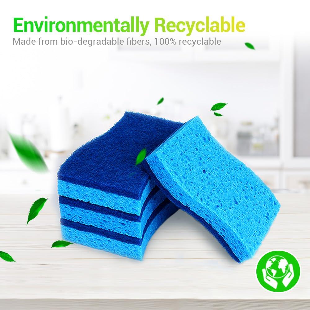 AIDEA Non Scratch Scrub Sponge, 24Count, Sponges for Dishes, Sponges Kitchen, Cleaning Sponge, Cleans Fast Without Scratching, Stands Up to Stuck-on Grime, Cleaning Power for Everyday Jobs - Image 7