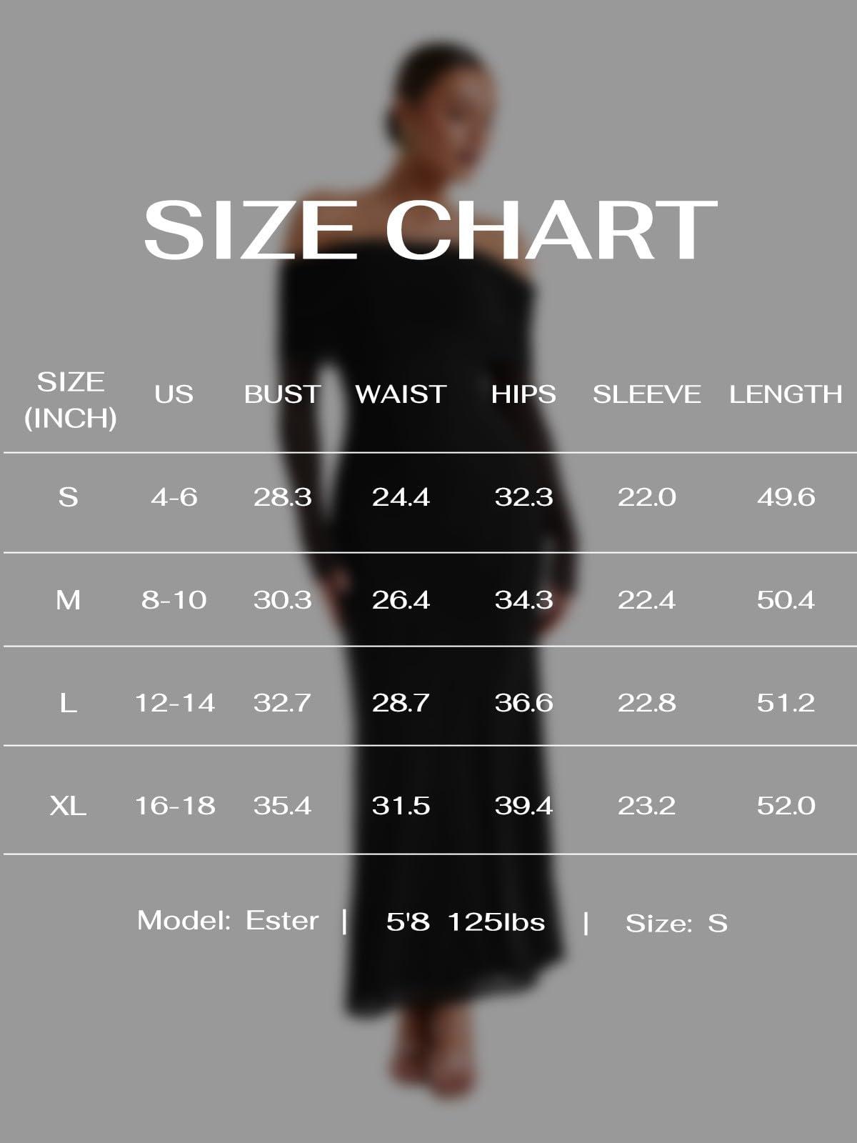 REORIA Women Off Shoulder Long Sleeve Dress Elegant Sexy Stretch Mesh Double Lined Slim Trendy Long Dresses - Image 6
