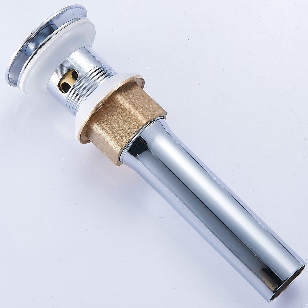 Vessel Sink Drain,Bathroom Pop-up Drain with Detachable Basket Stopper, Anti-Explosion and Anti-Clogging Drain Strainer, Sink Drain Assembly with Overflow Polished Chrome, REGALMIX RWF083H - Image 8